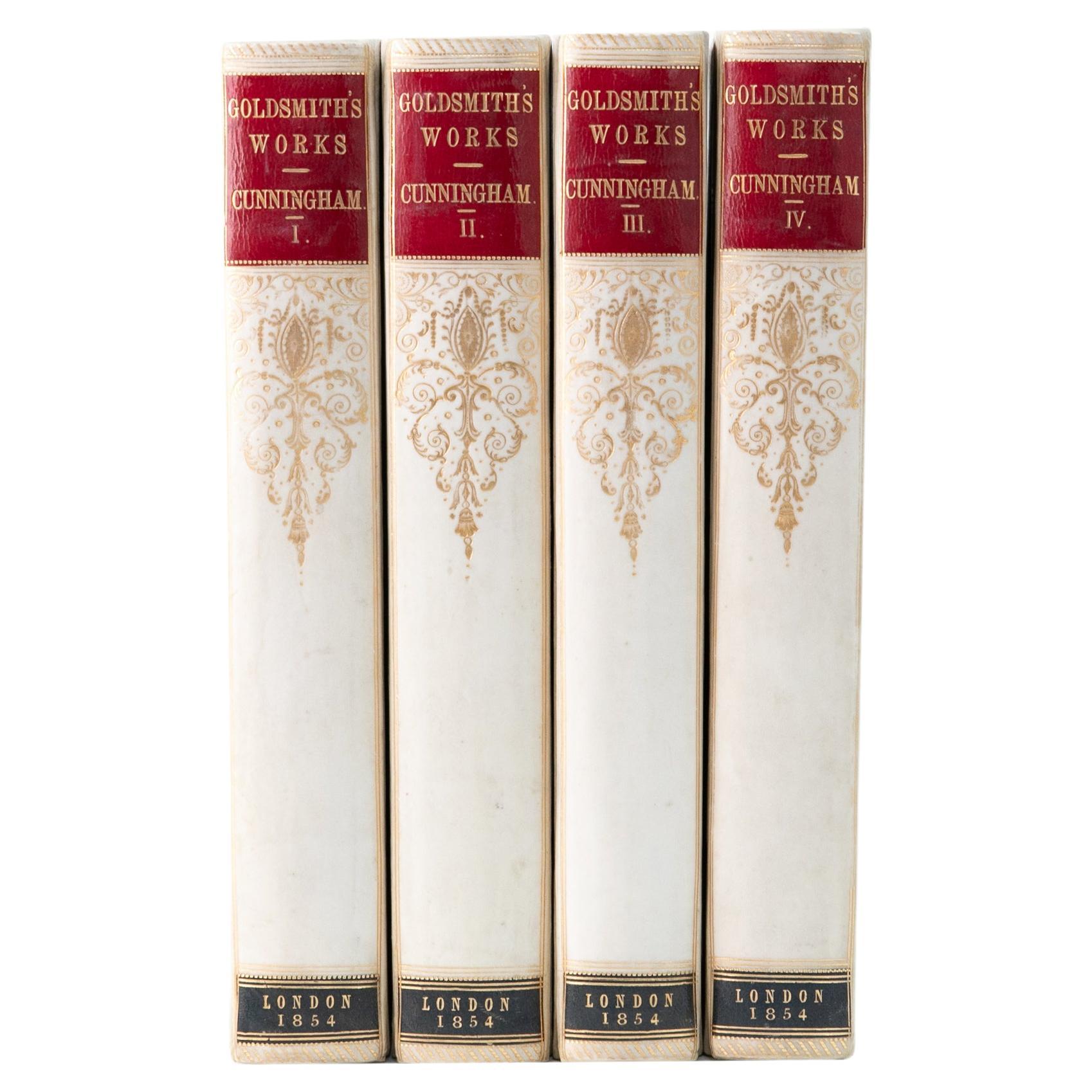 4 Volumes. Oliver Goldsmith, The Works. For Sale