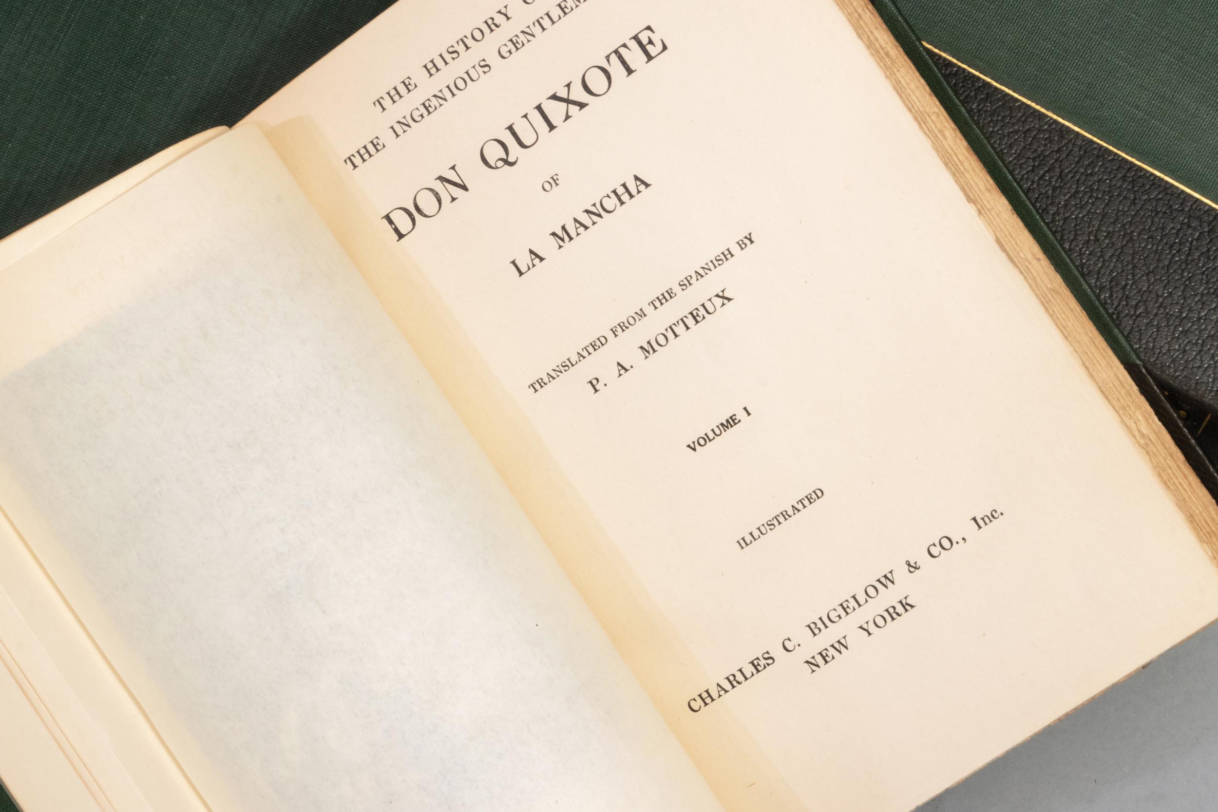 19th Century 4 Volumes, Miguel de Cervantes, The History of Ingenious Gentleman Don Quixote