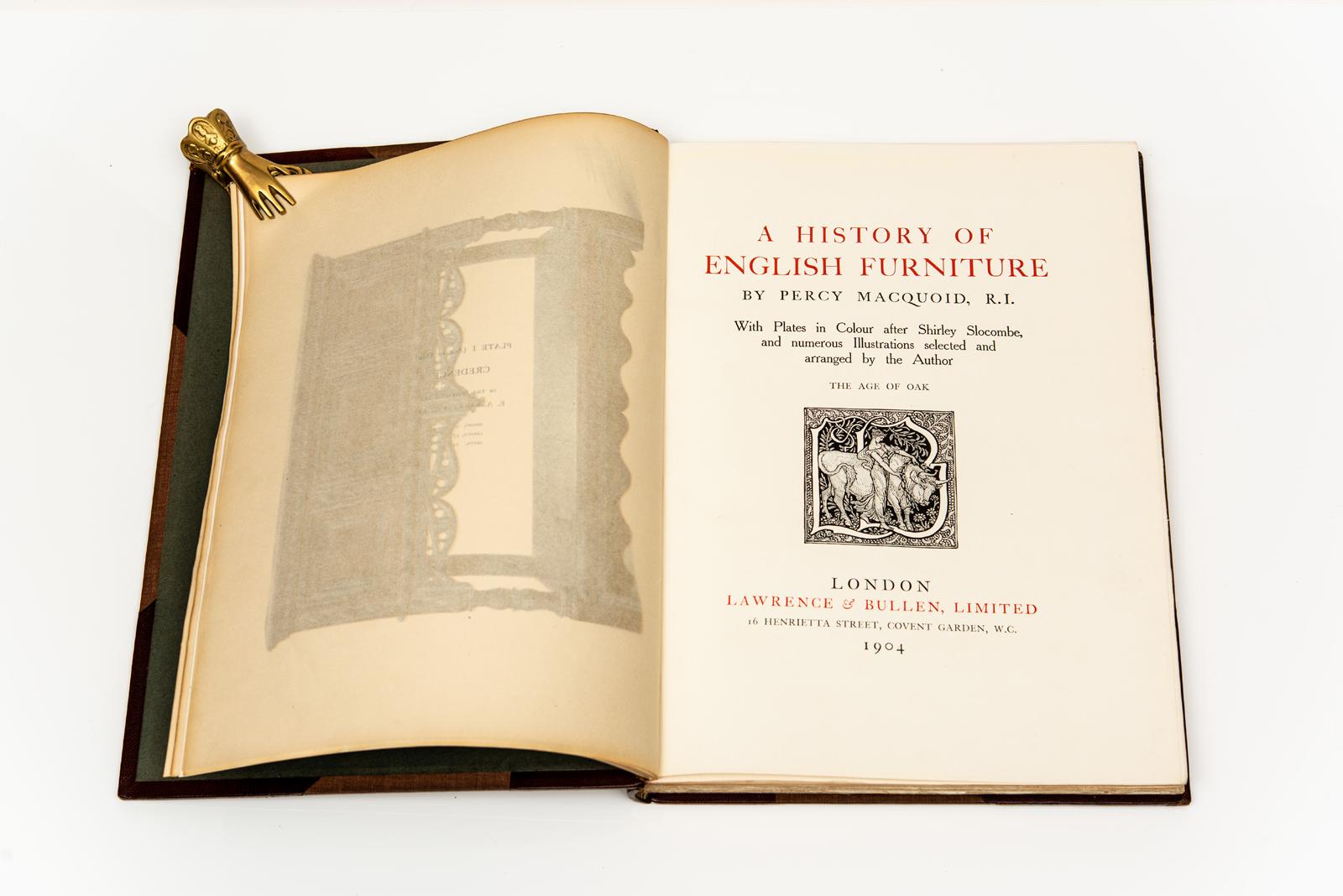 20th Century 4 Volumes. Percy Macquod. A History of English Furniture. For Sale