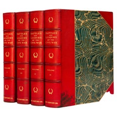 Antique 4 Volumes, Robert Underwood Johnson, Battles and Leaders of the Civil War