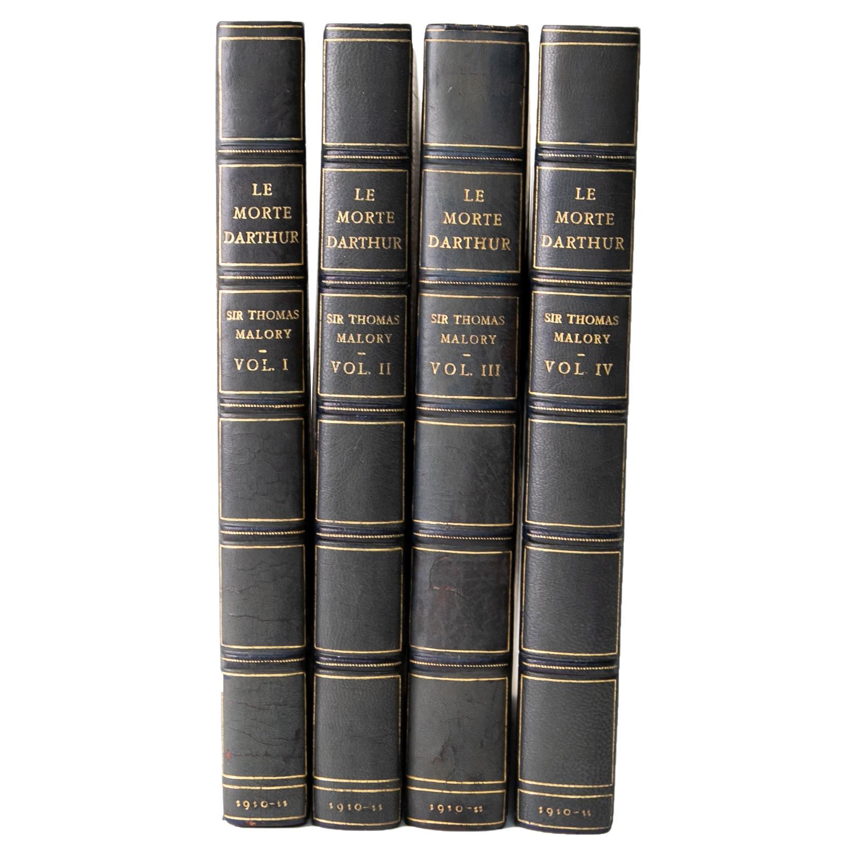 4 Volumes. Sir Thomas Mallory, Le Morte D'Arthur For Sale