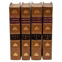 4 Volumes. Sir William Blackstone, Commentaries on the Laws of England.