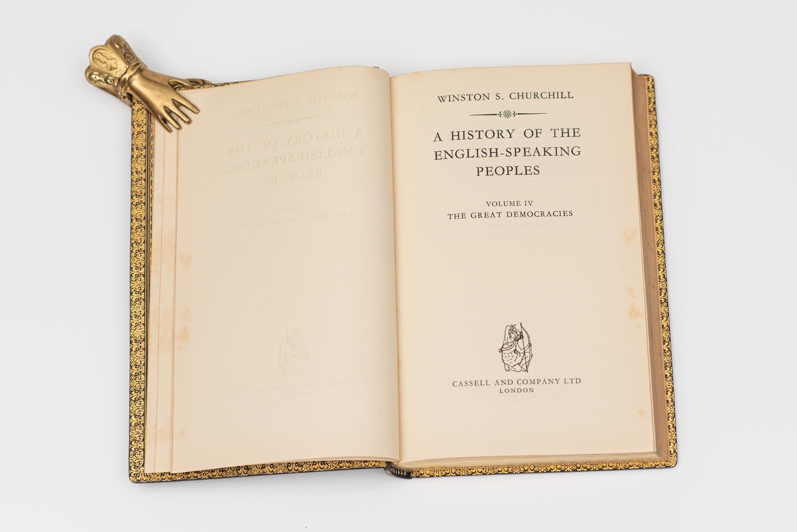 20ième siècle 4 Volumes. Sir Winston S. Churchill. Histoire des peuples anglophones en vente