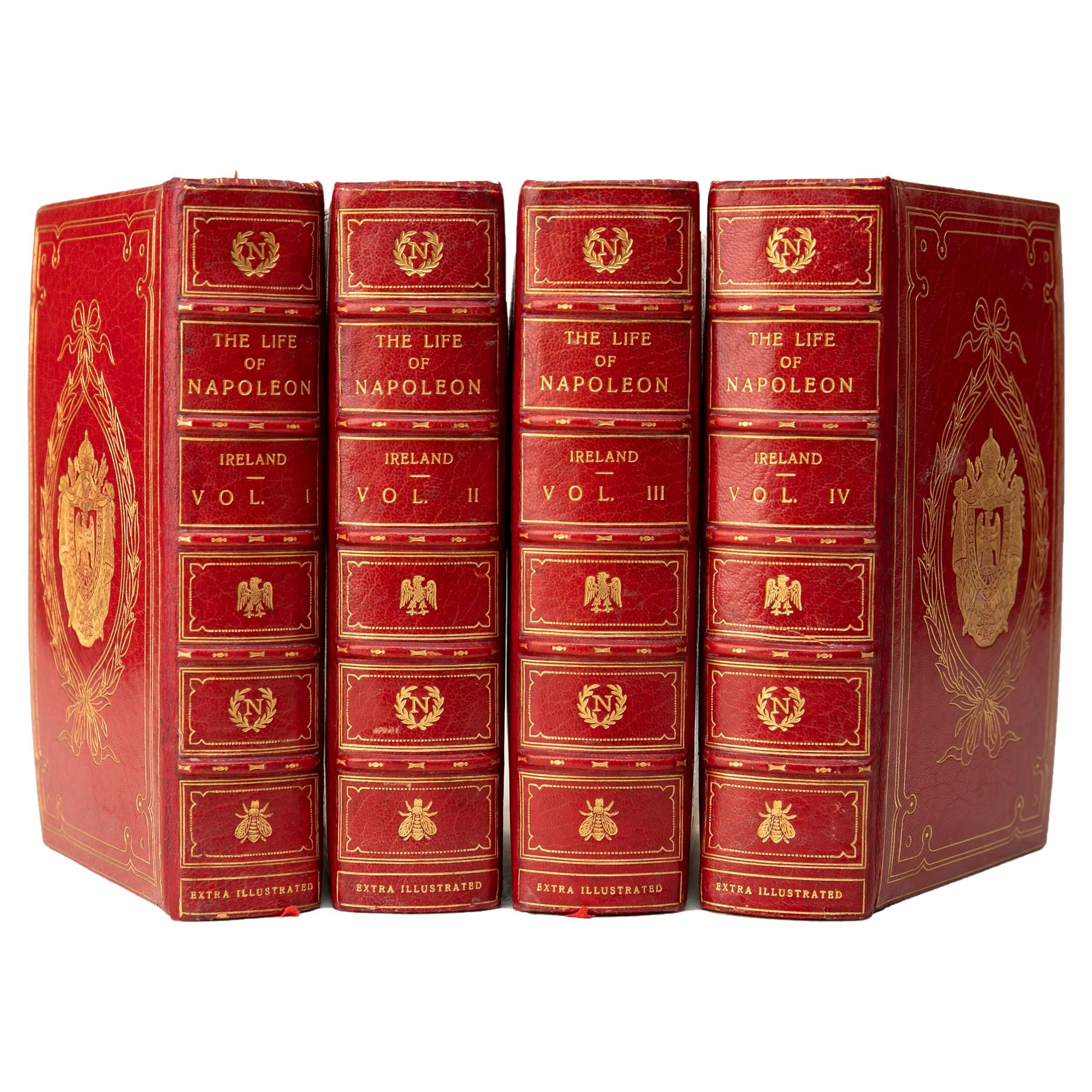 4 Volumes. W.H. Ireland, Life of Napoleon Bonaparte. For Sale