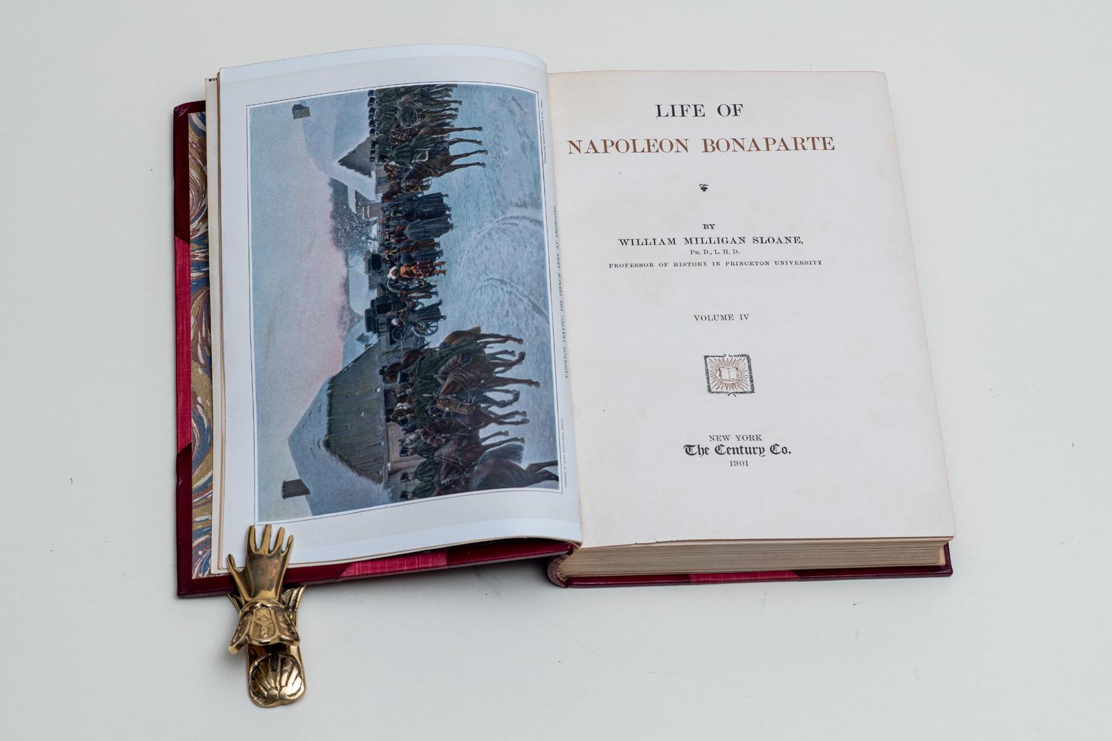 Leather 4 Volumes. William Milligan Sloane, Life of Napoleon Bonaparte. For Sale