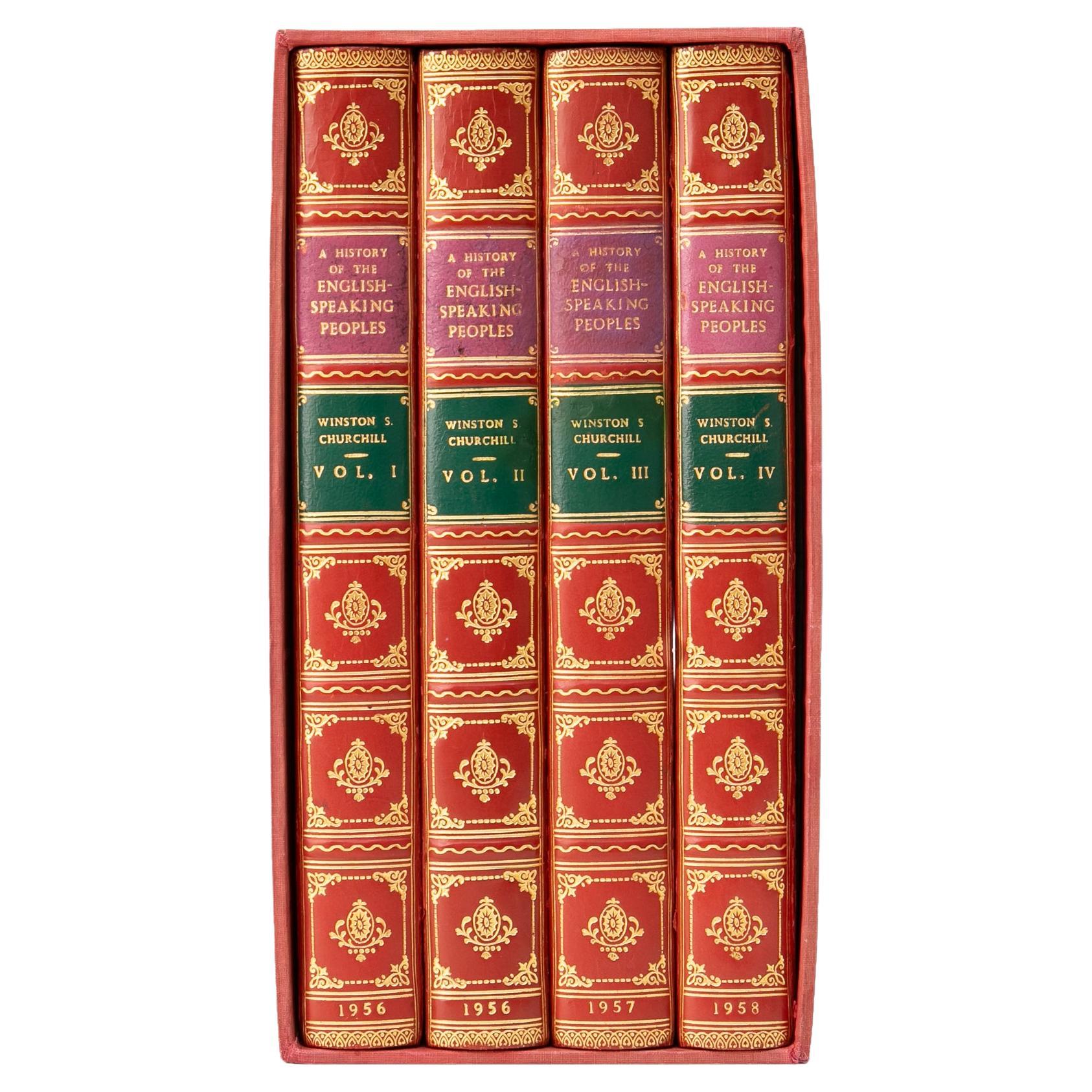 4 Volumes. Winston Churchill, A History of English Speaking Peoples