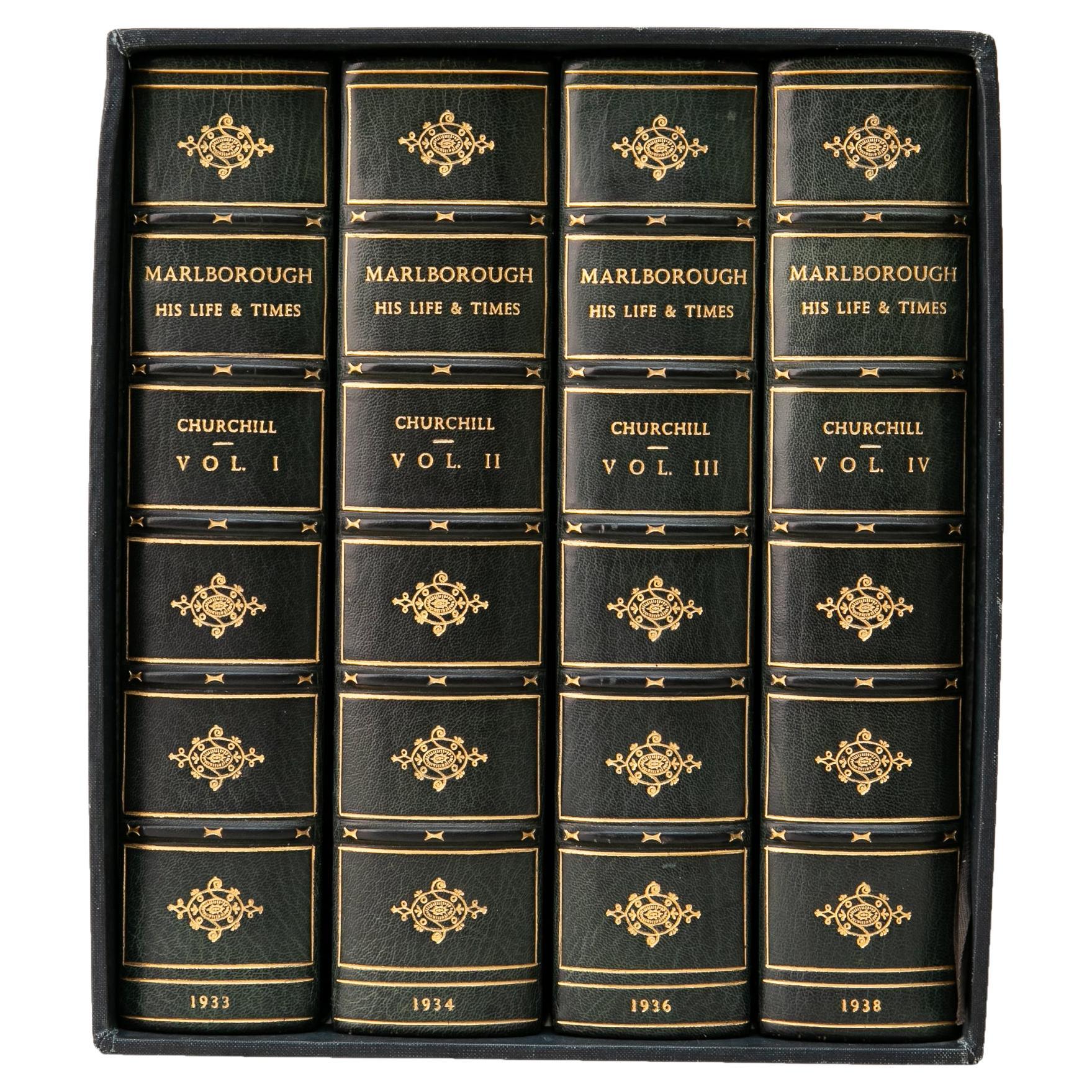4 Volumes. Winston Churchill, Marlborough : sa vie et son époque.