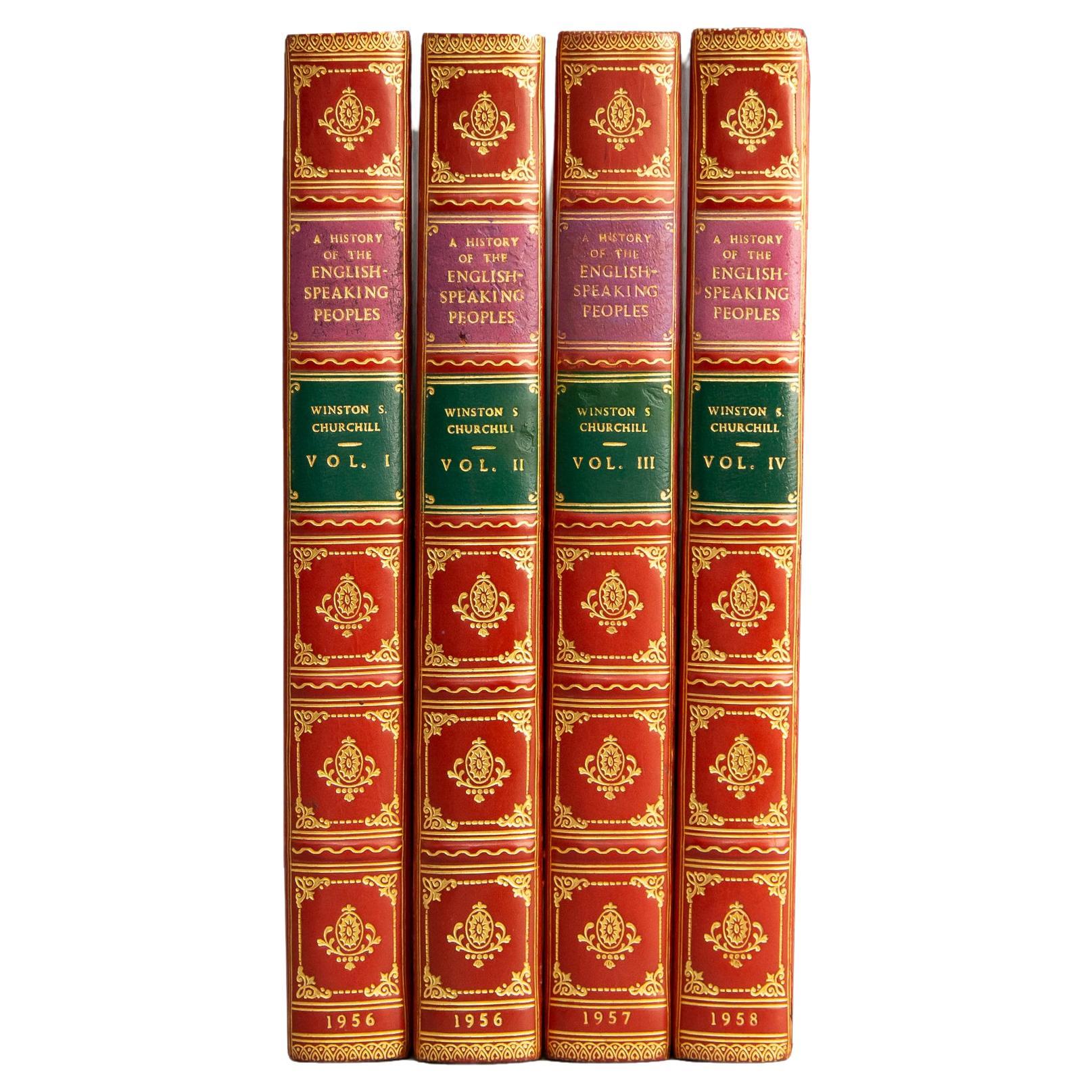 4 Volumes. Winston S. Churchill. A History of the English Speaking Peoples For Sale