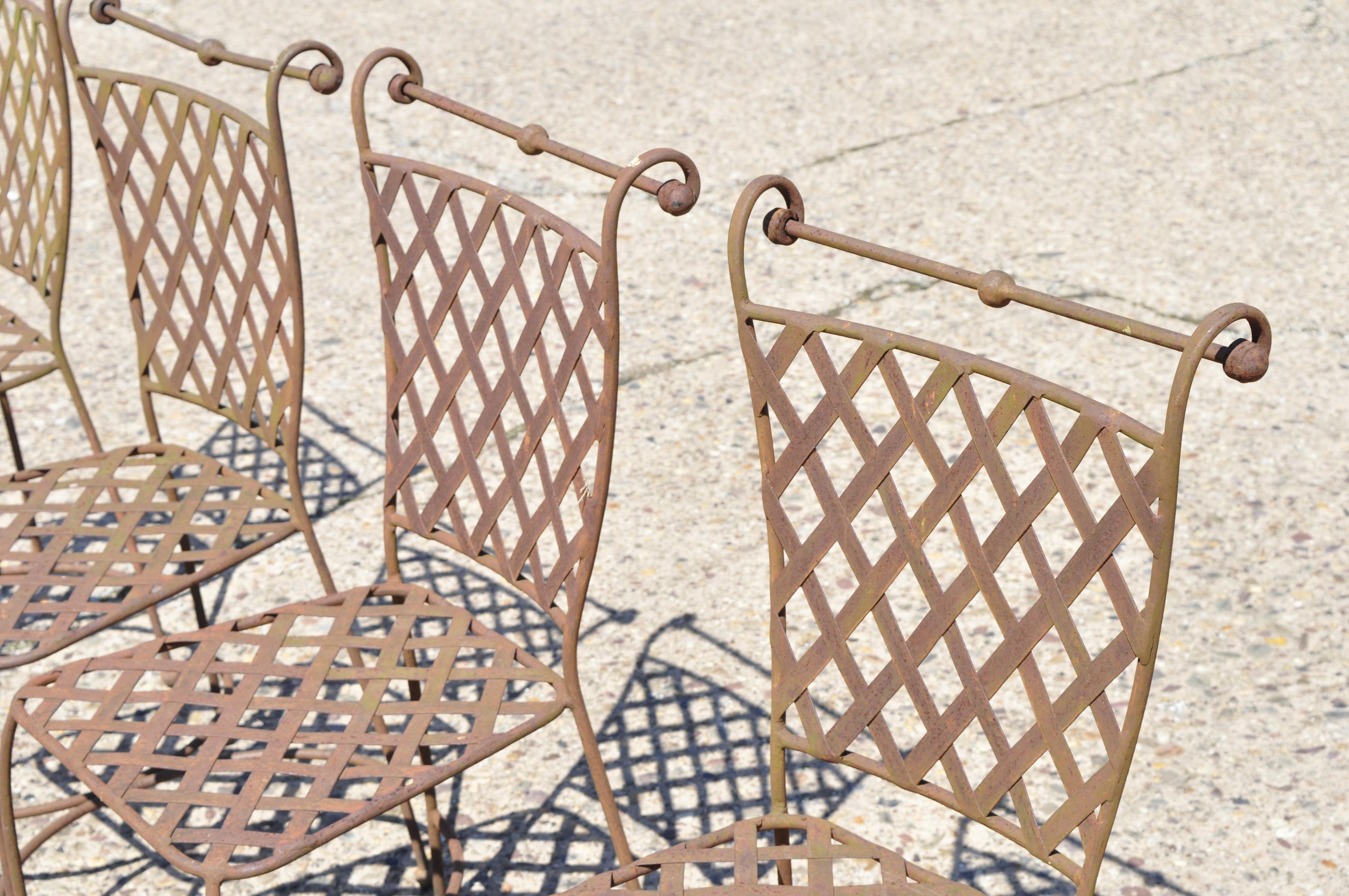 italian wrought iron garden furniture