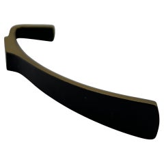 4 wall hooks, blackened brass, Herta Baller, Vienna Austria