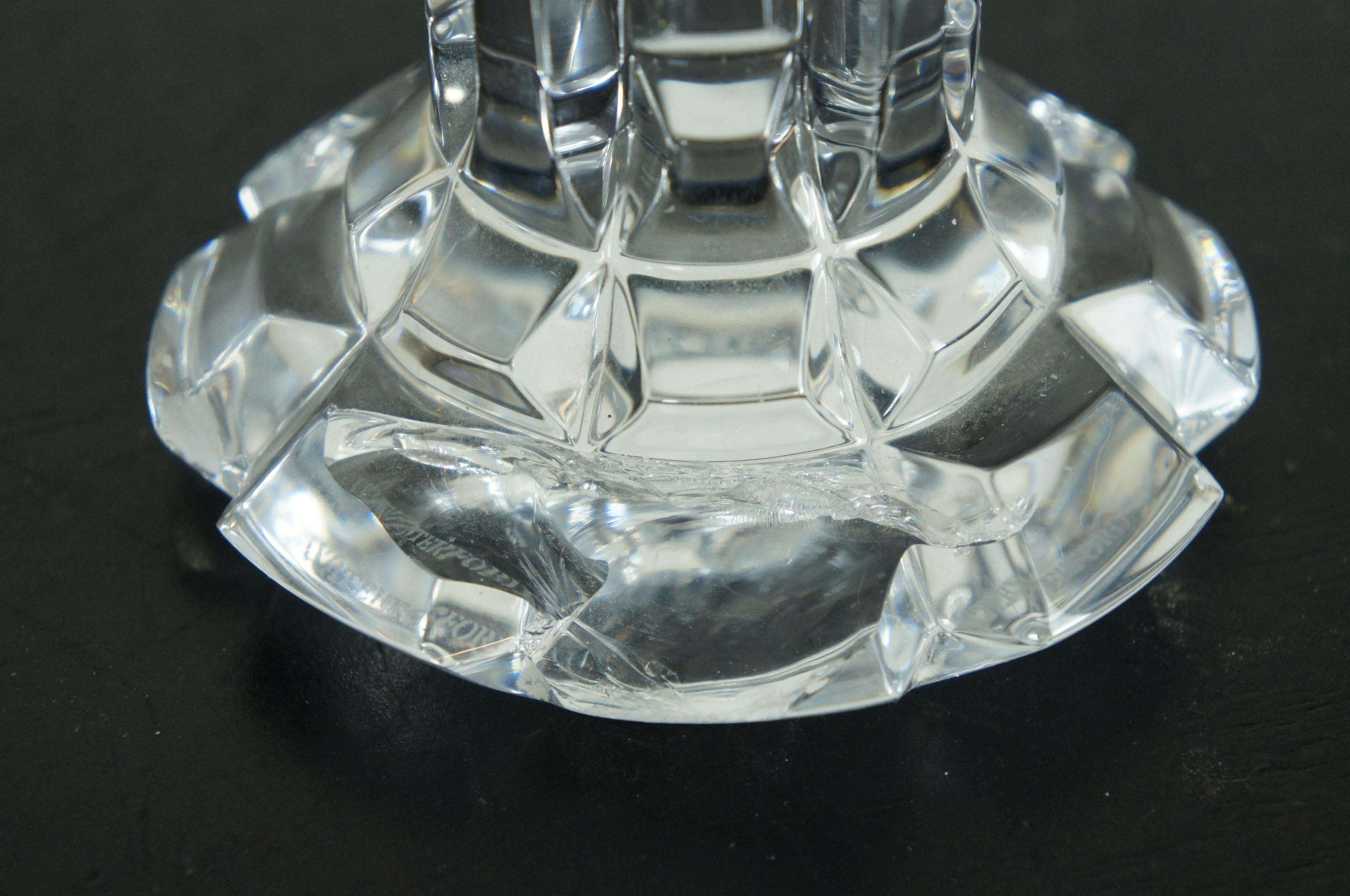 4 Waterford Crystal Luma Illuminology Single Taper Candlesticks Candle Holders 5