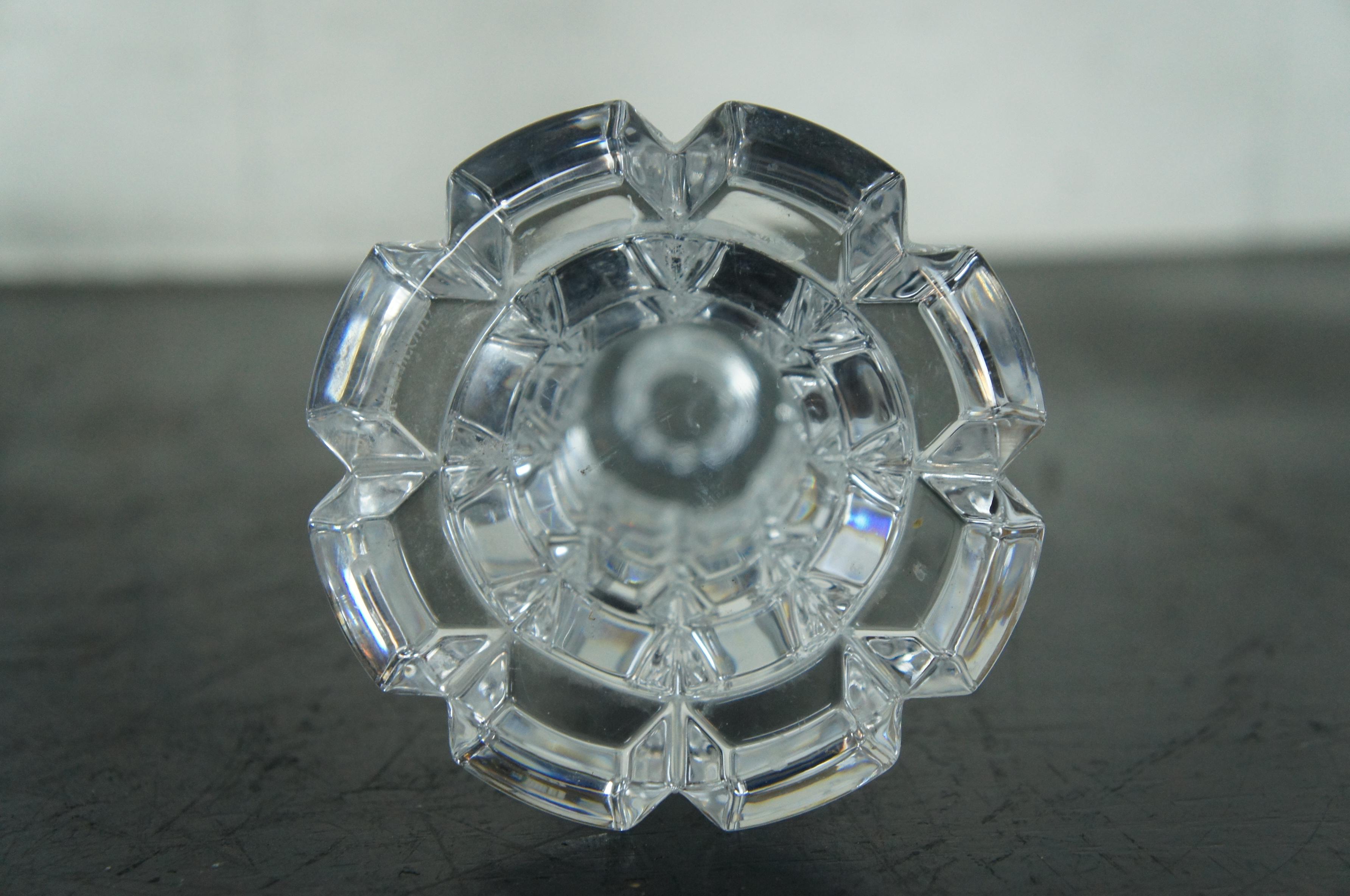 4 Waterford Crystal Luma Illuminology Single Taper Candlesticks Candle Holders 3