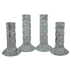 4 Waterford Kristall Luma Illuminology Single Taper Kerzenständer Kerzenhalter
