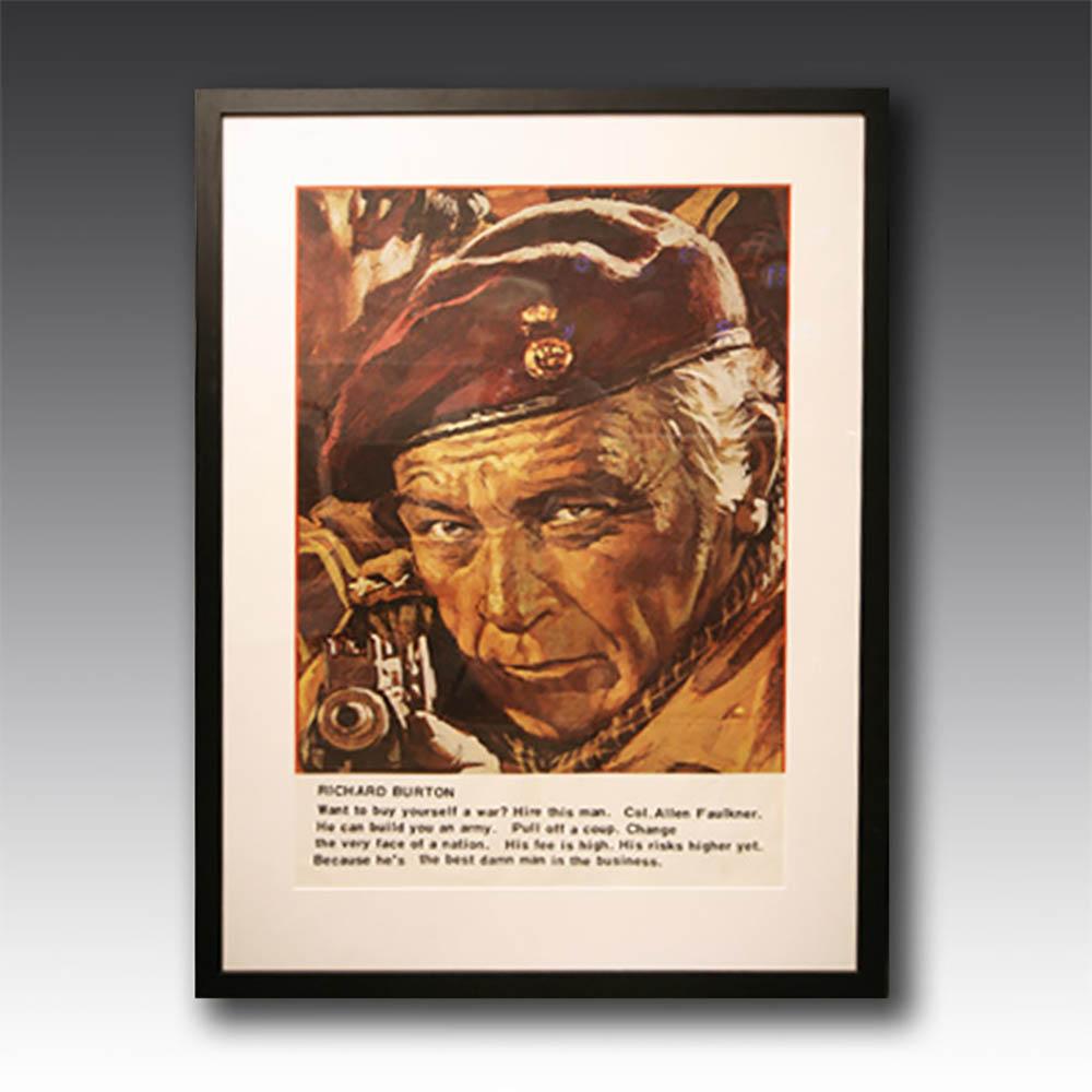 Own a piece of cinema history with these original film posters from Wild Geese, the classic from 1978

Unique to us, these vintage film posters feature the original artist’s impressions and character profiles of the eponymous soldiers of fortune,