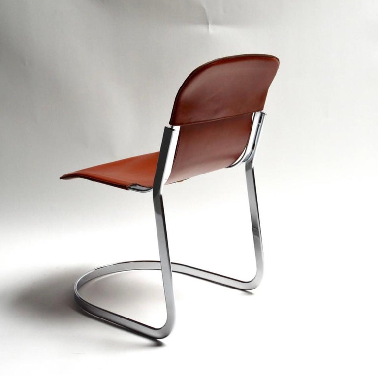 Italian Willy Rizzo Dining Chairs For Sale
