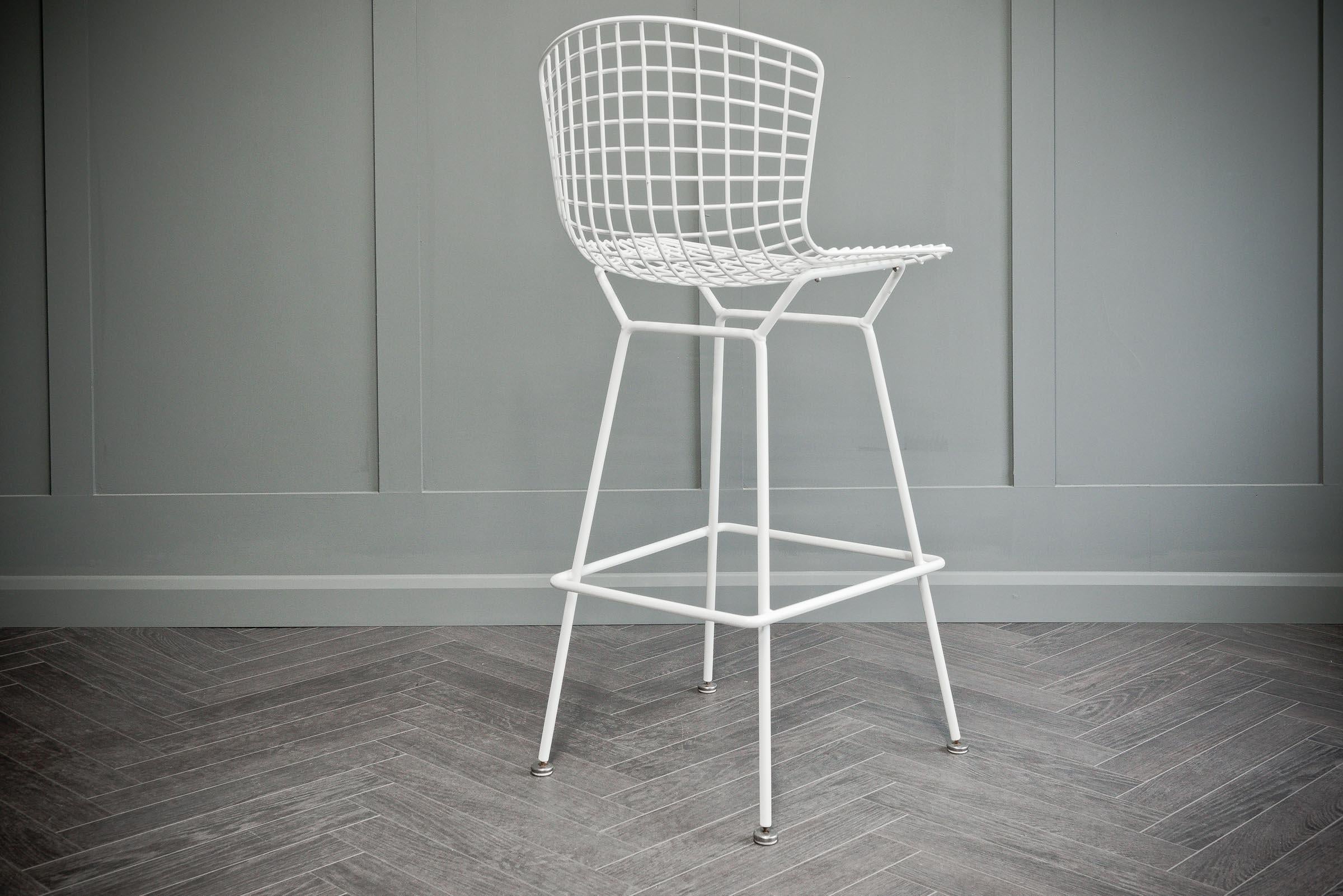 4 Wire Bar Stools by Harry Bertoia for Knoll 6