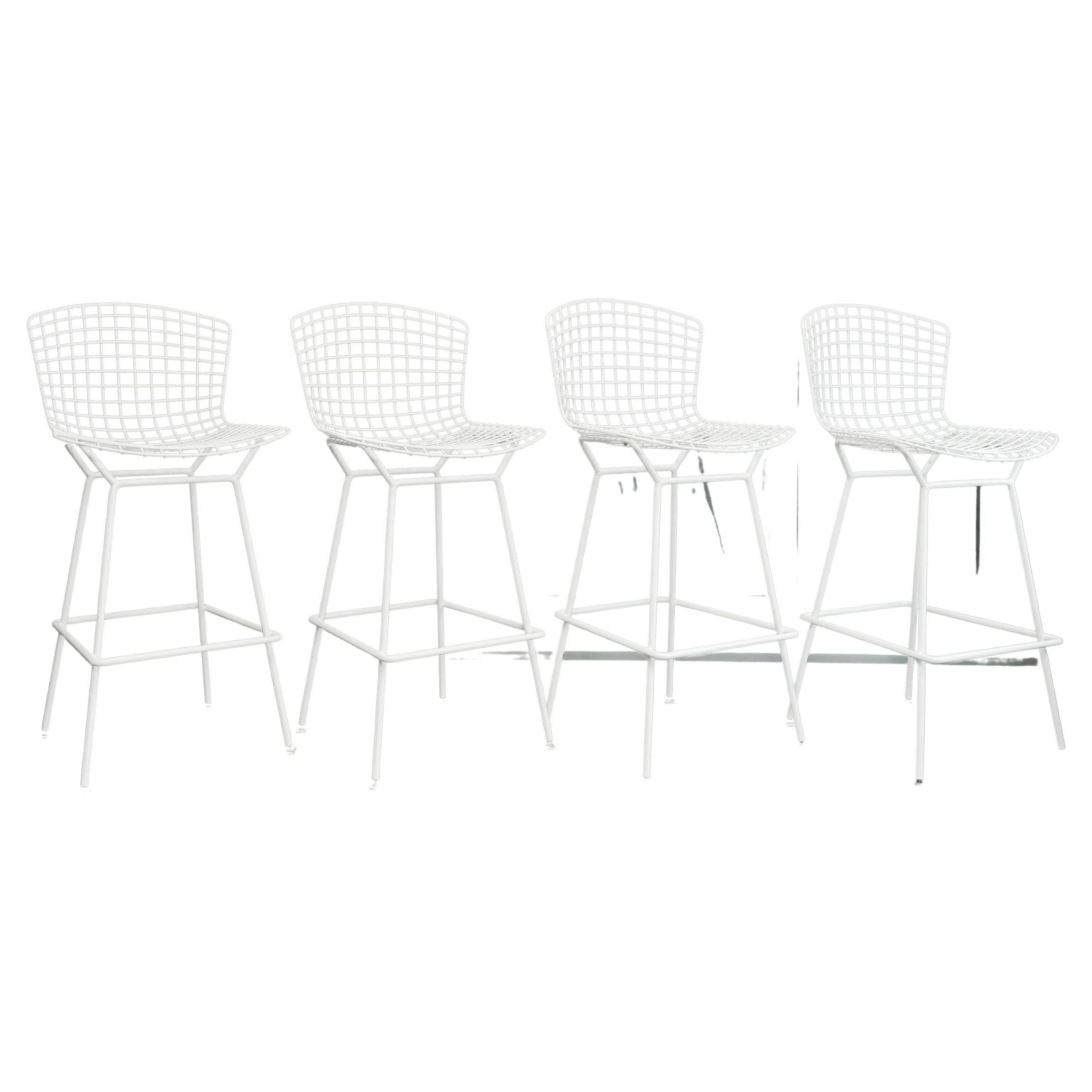 4 Wire Bar Stools by Harry Bertoia for Knoll