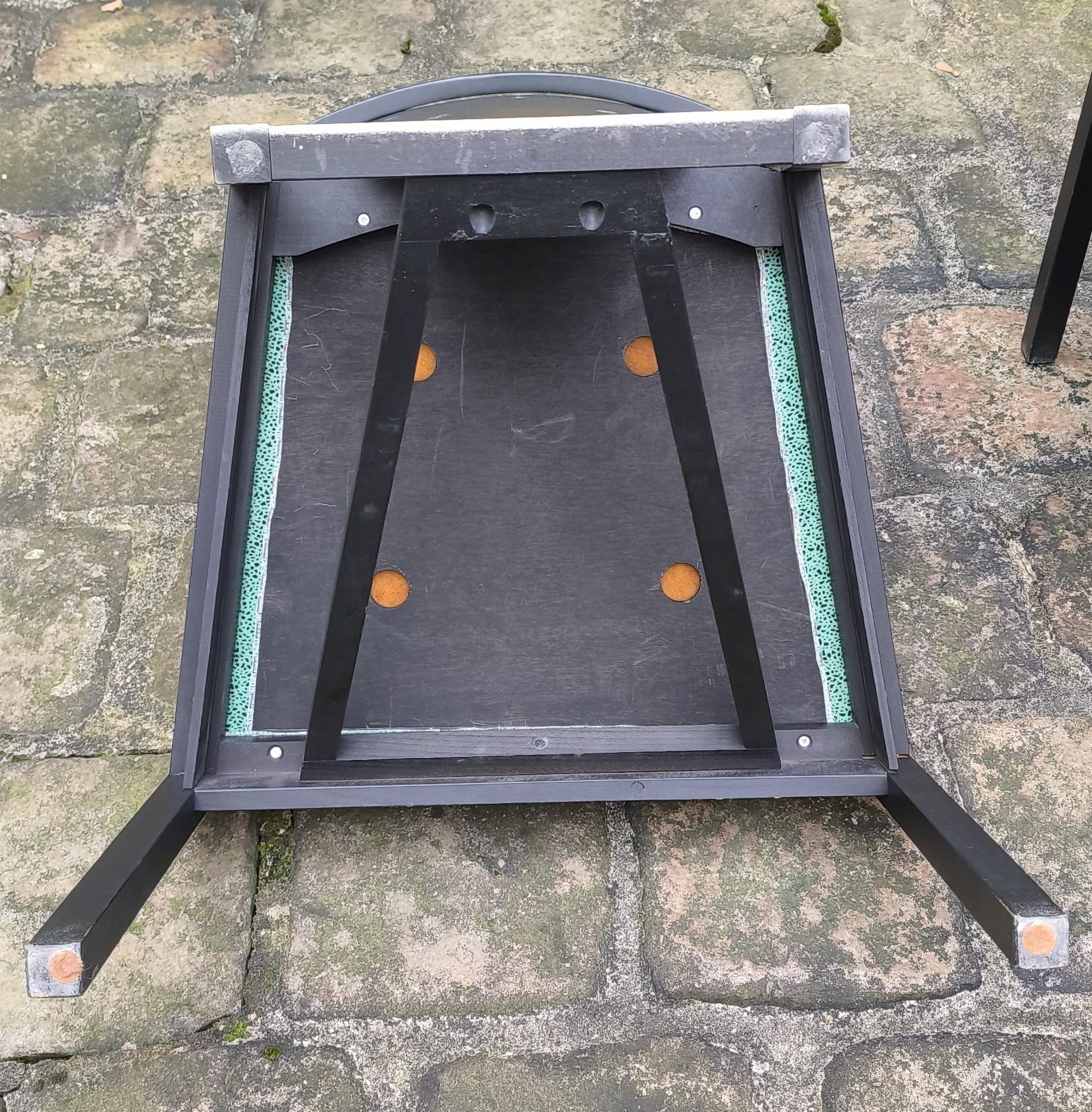 4 poltrone in legno di Pascal Mourgue, rivestite in tessuto, anni '80 in vendita 6
