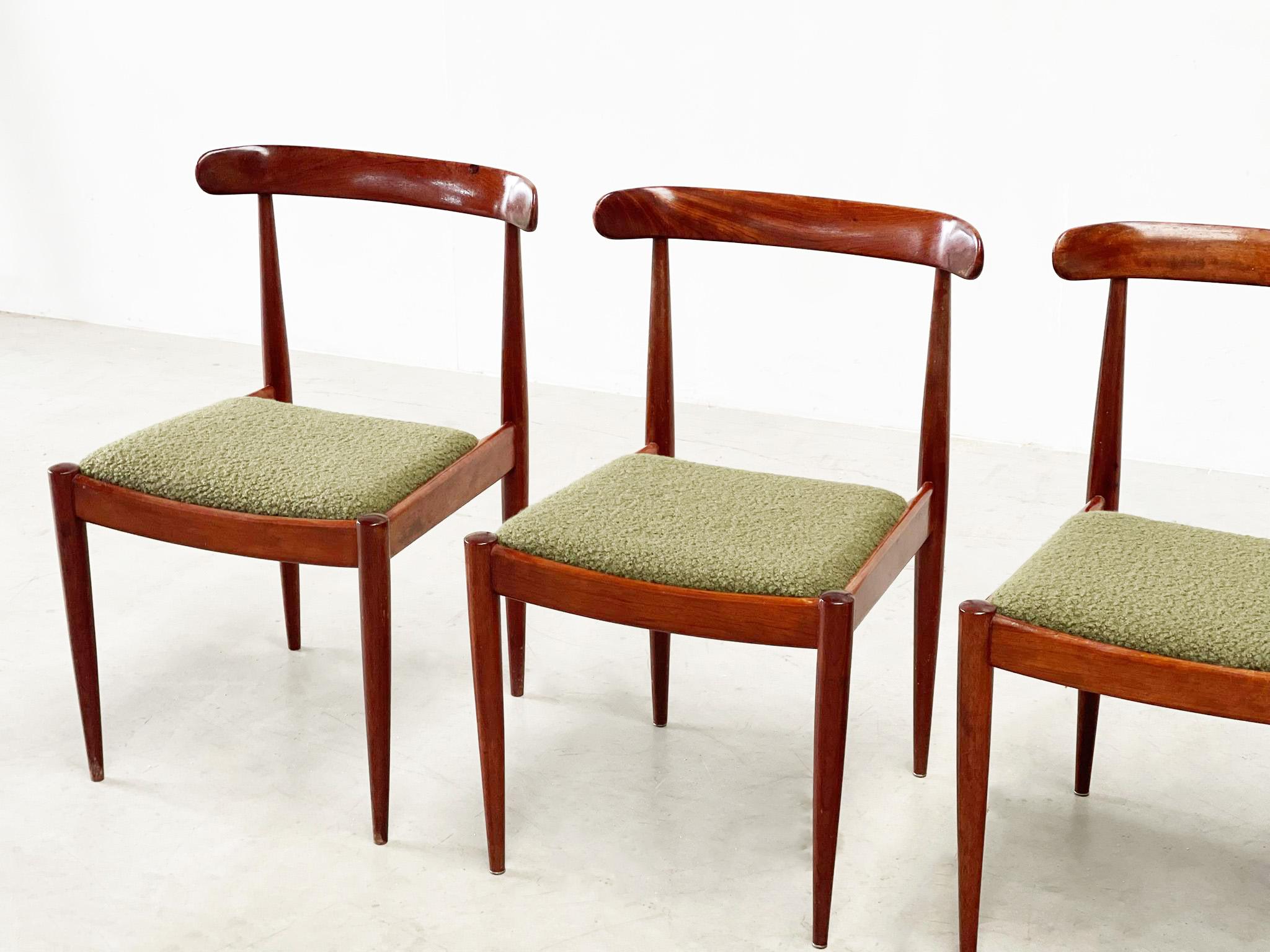 4 wooden dining chairs by Alfred Hendrickx 4