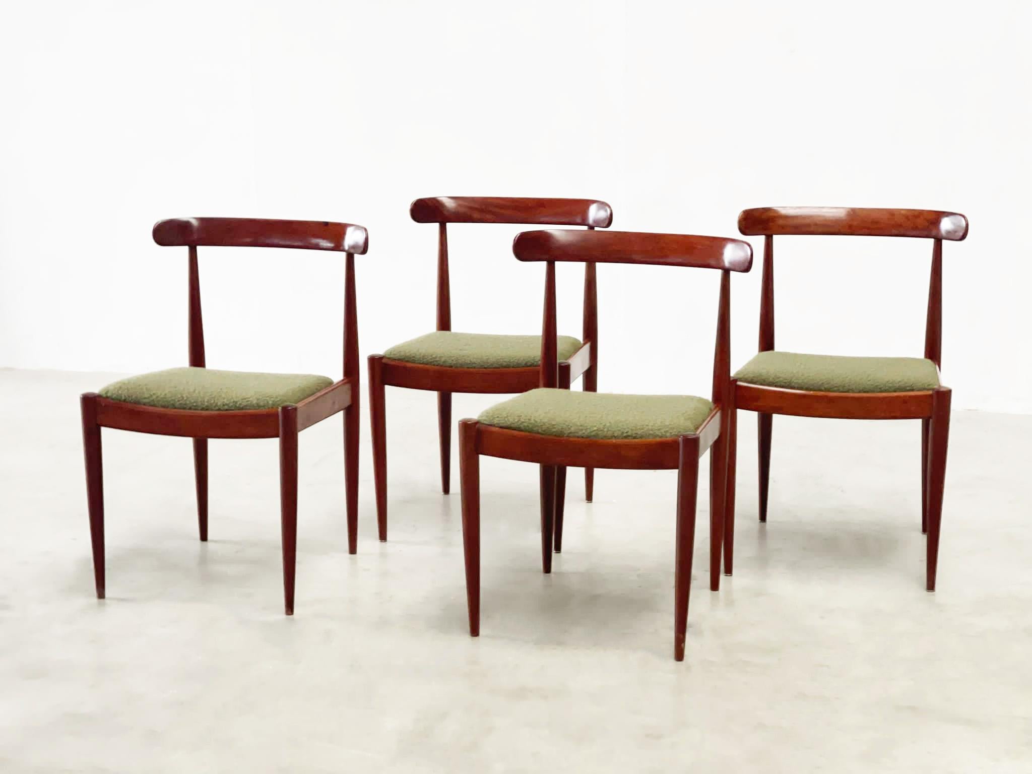 4 wooden dining chairs by Alfred Hendrickx 5
