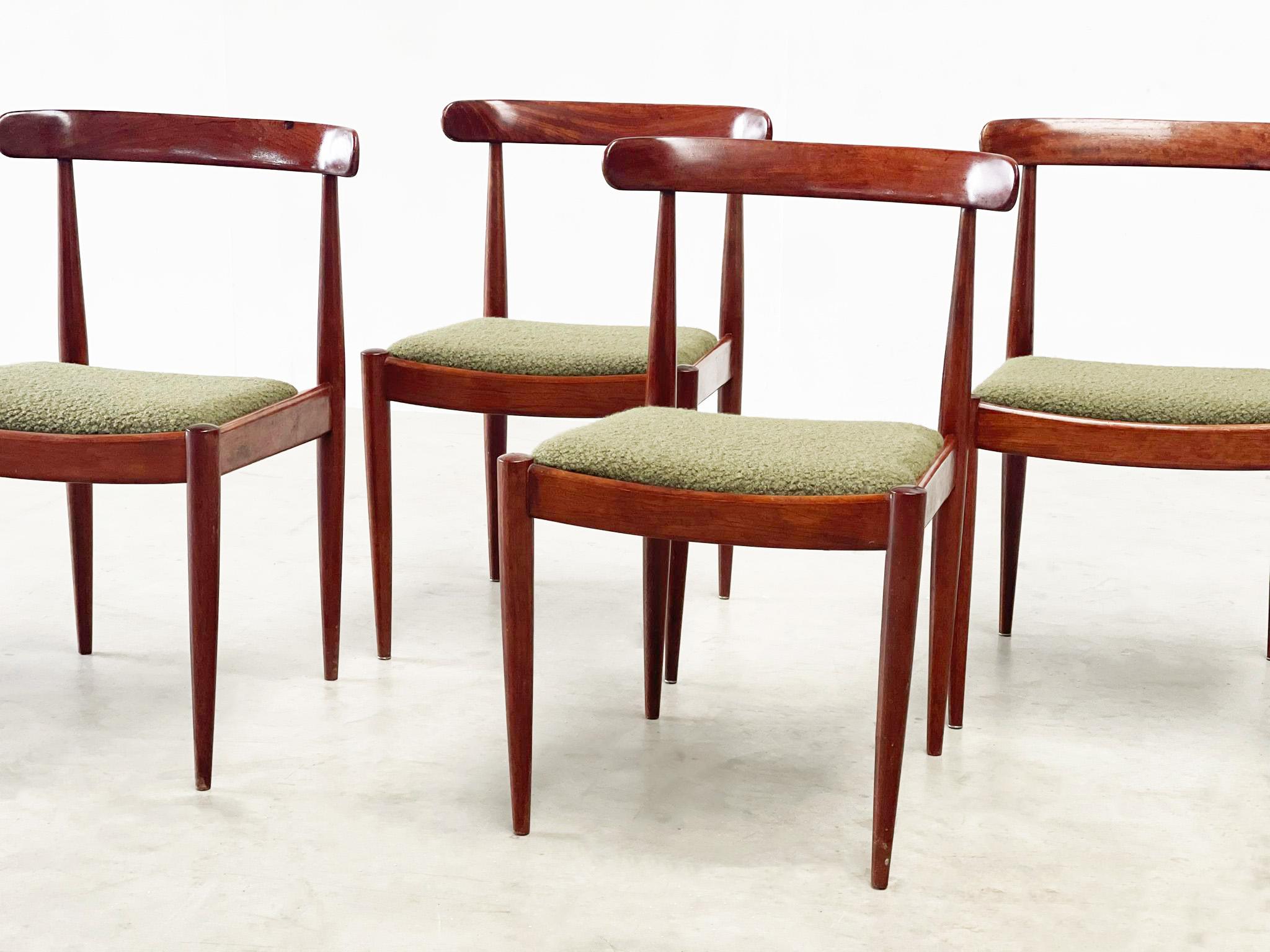 4 wooden dining chairs by Alfred Hendrickx 3