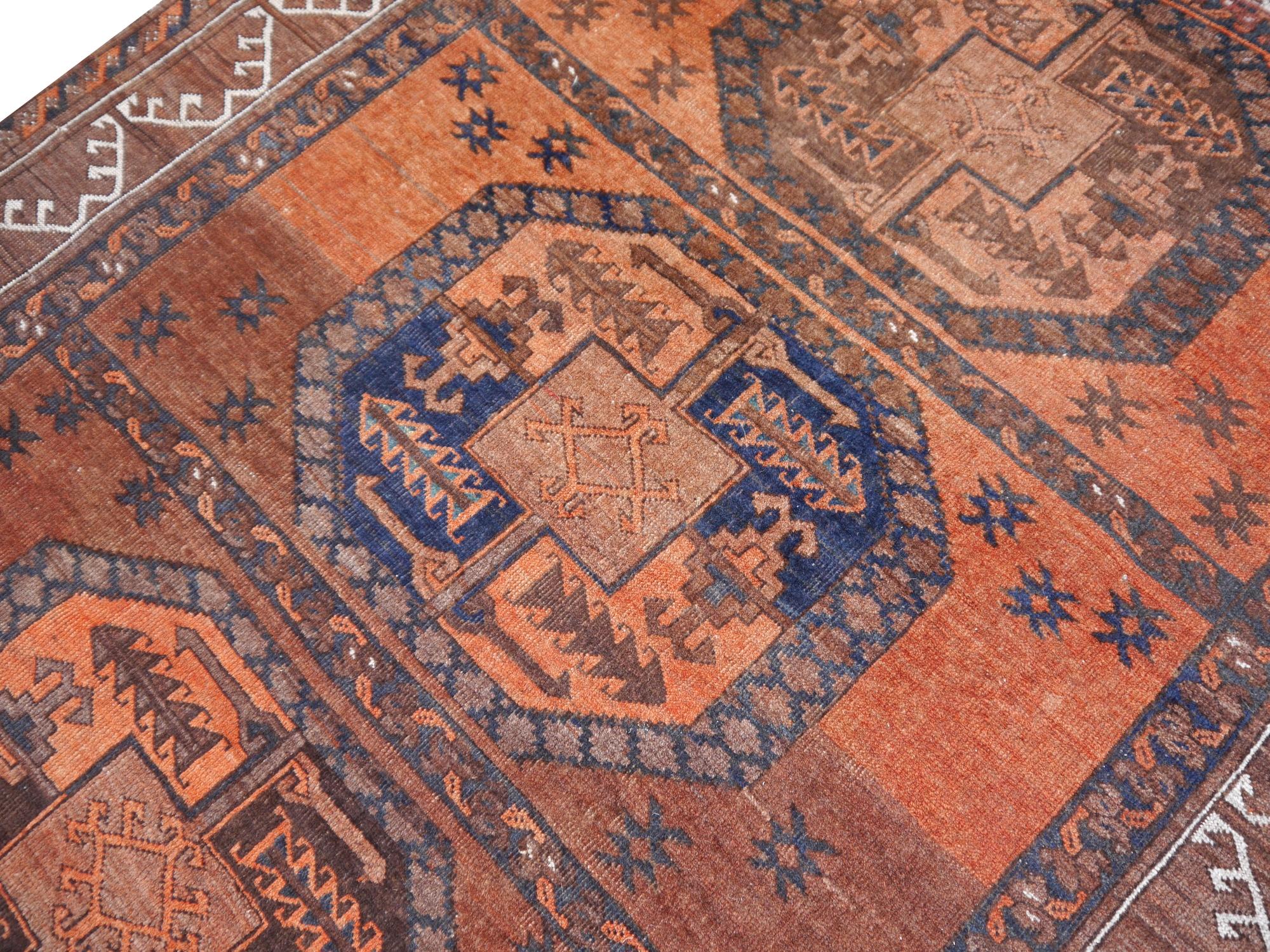 Ersari Tribal Turkoman Semi Antique Carpet 4