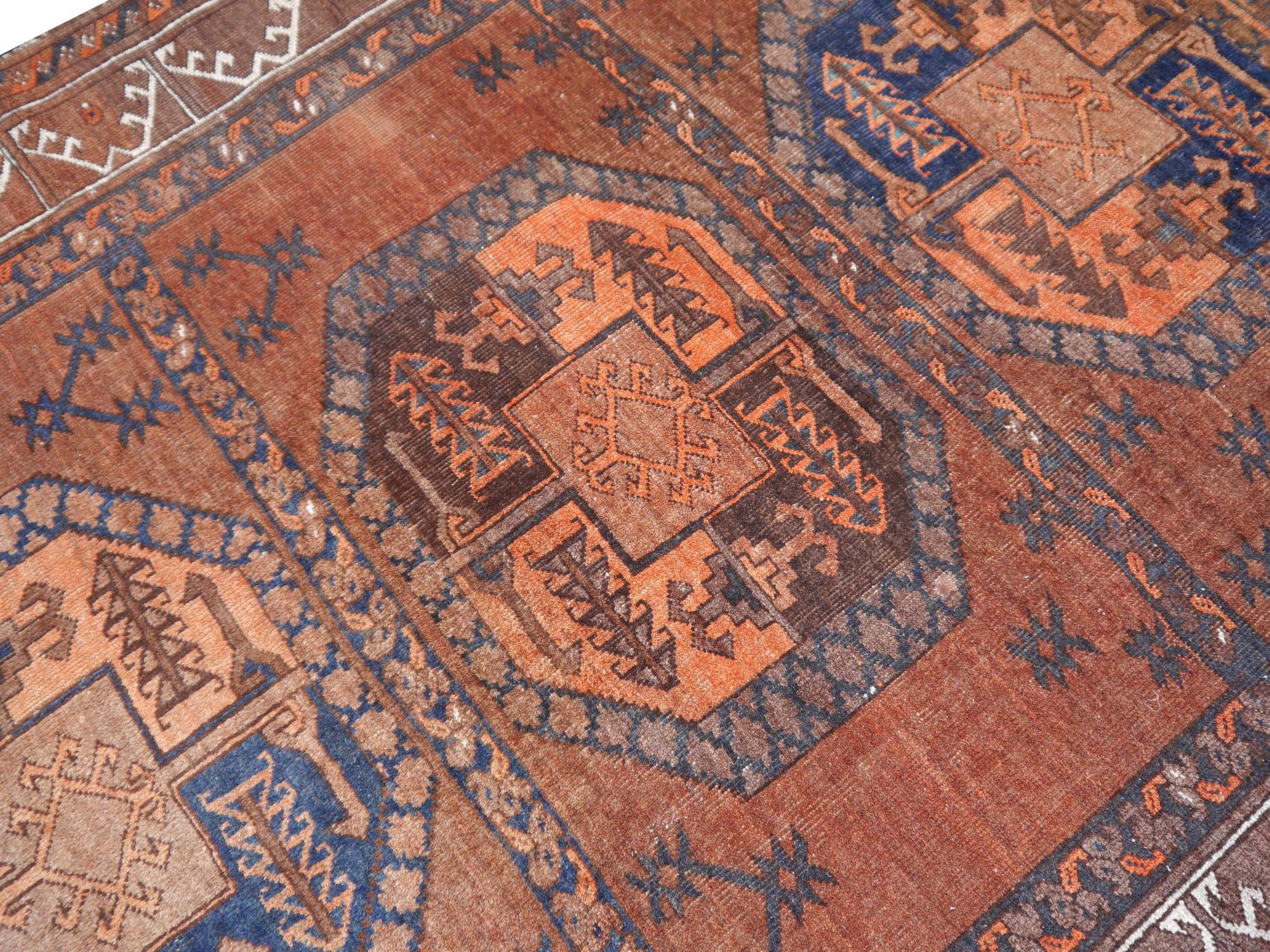 Ersari Tribal Turkoman Semi Antique Carpet 5