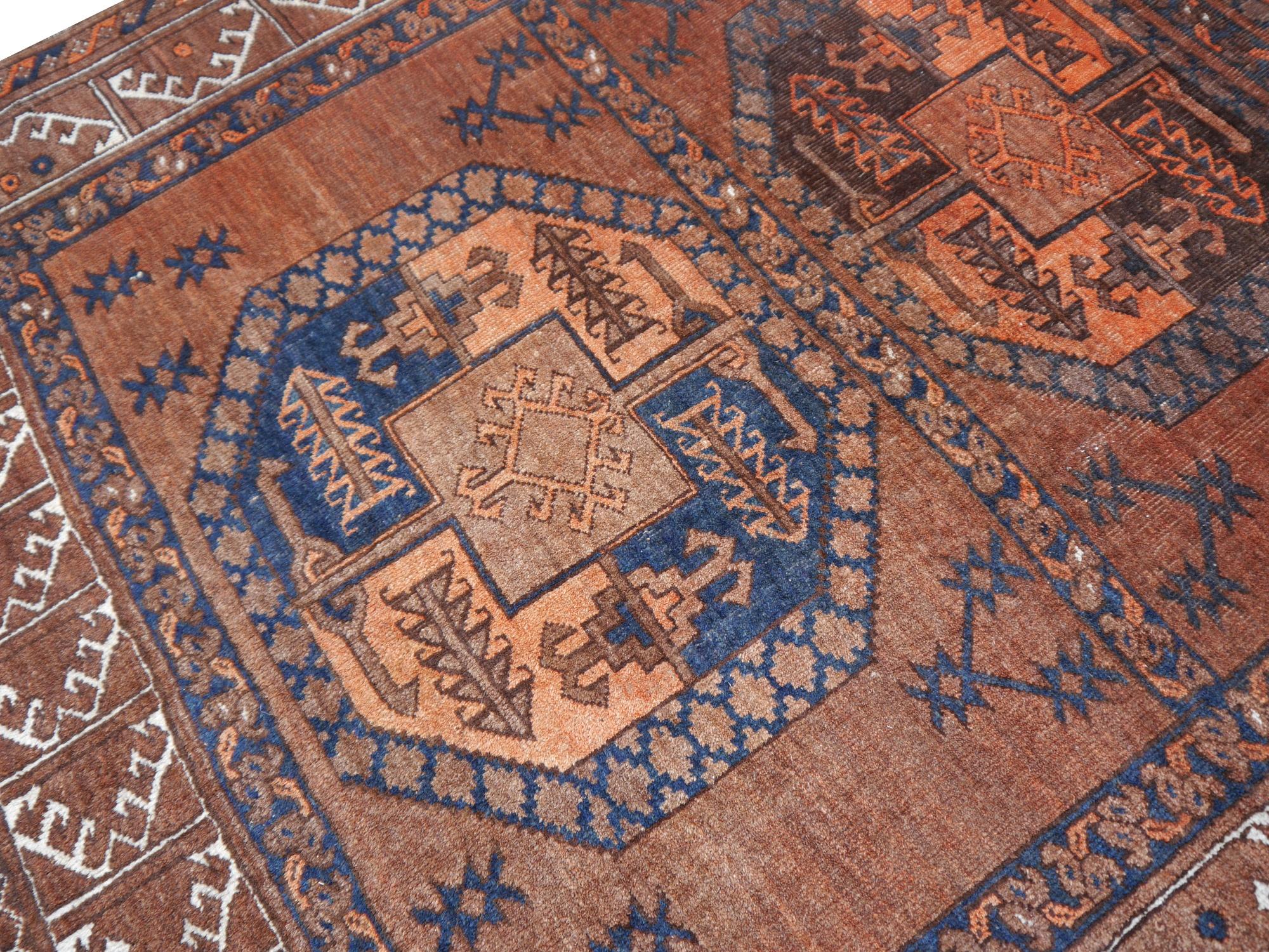 Ersari Tribal Turkoman Semi Antique Carpet 6