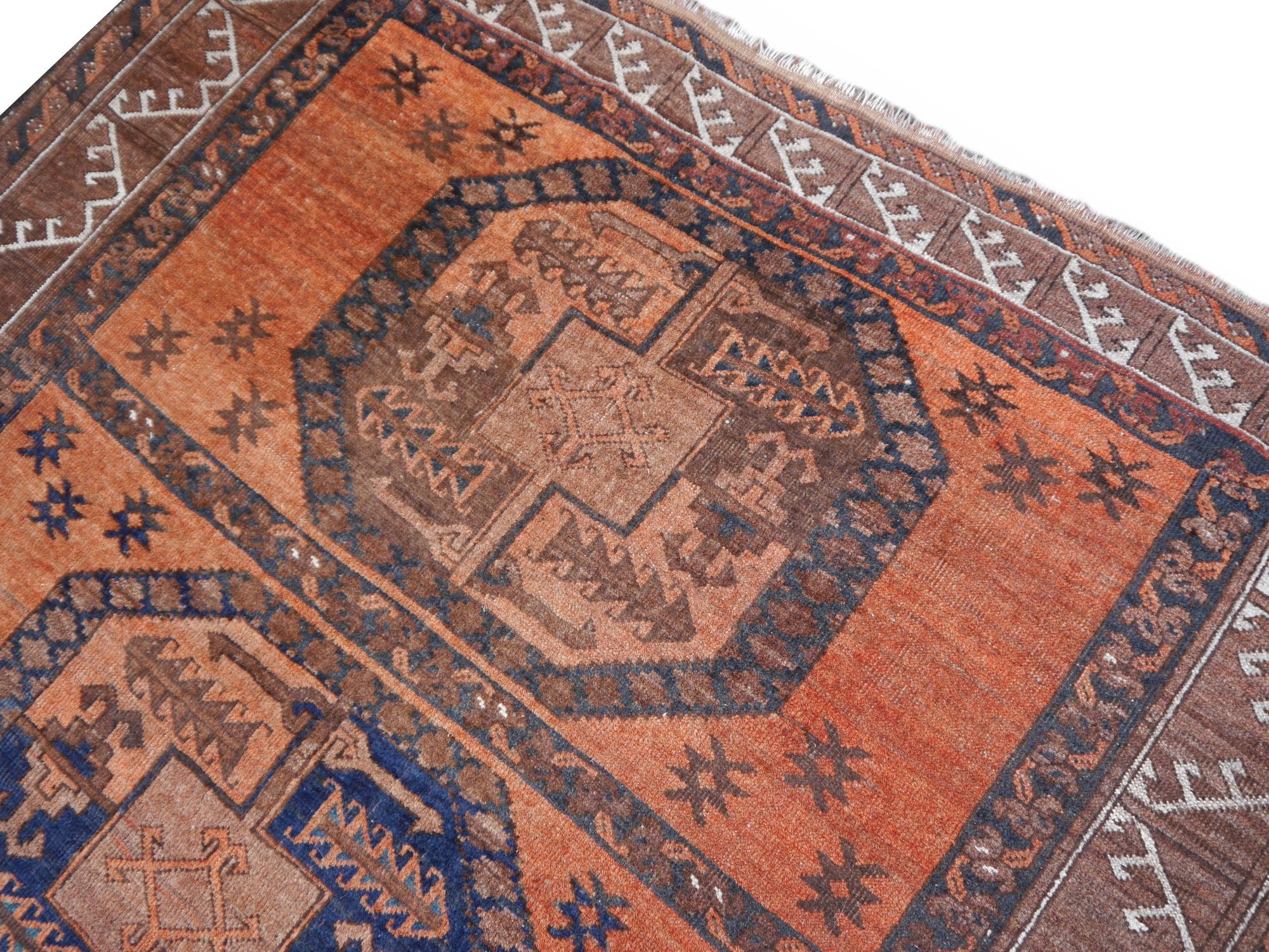 A tribal rug Afghan Ersari Turkoman or Turkmen rug - 