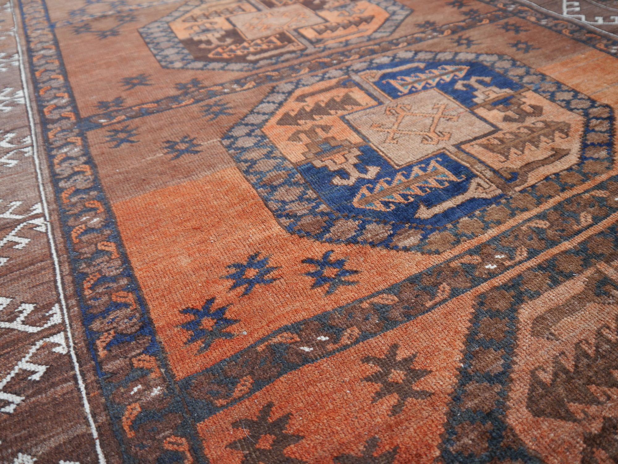 20th Century Ersari Tribal Turkoman Semi Antique Carpet