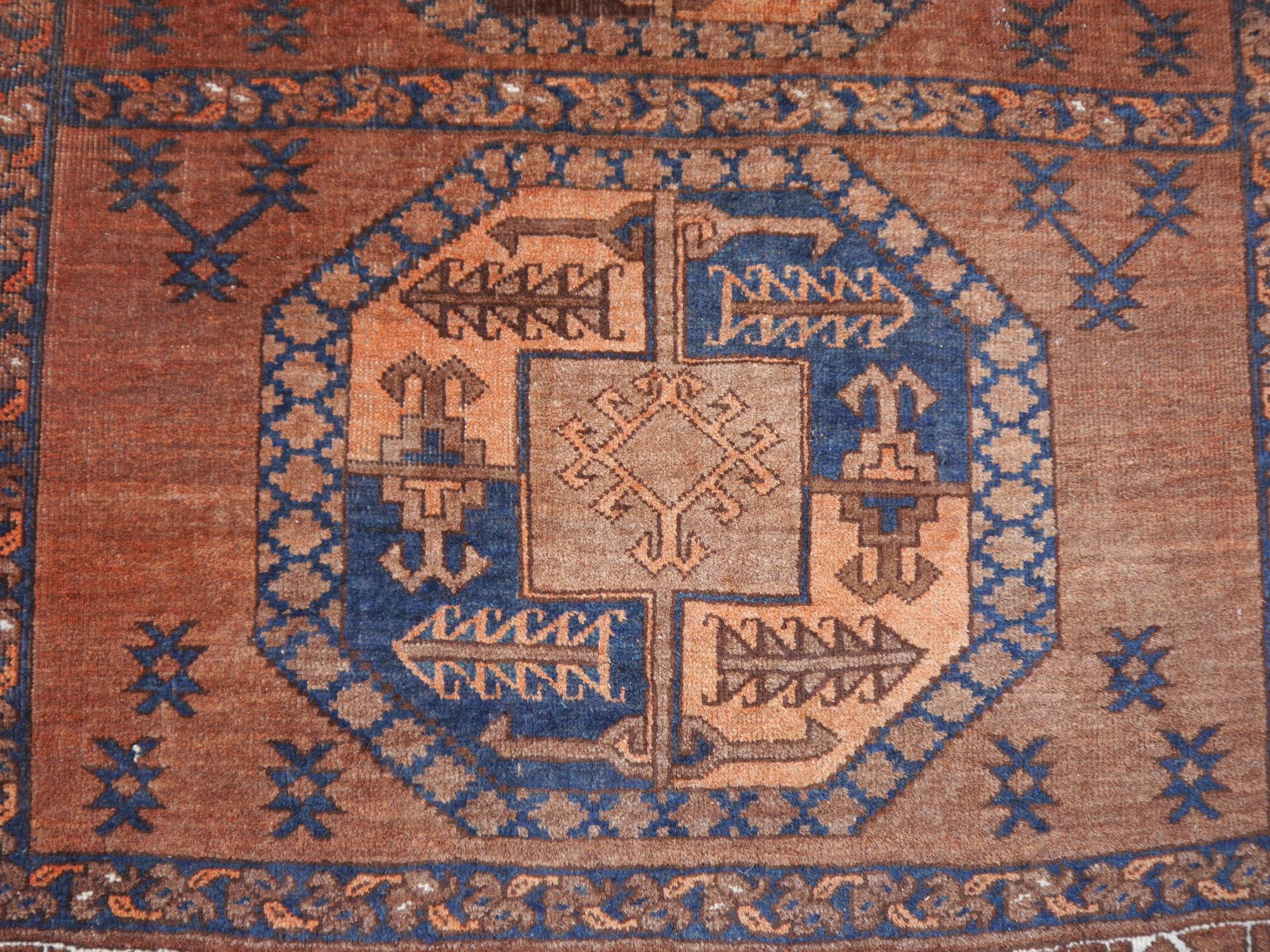 Ersari Tribal Turkoman Semi Antique Carpet 2