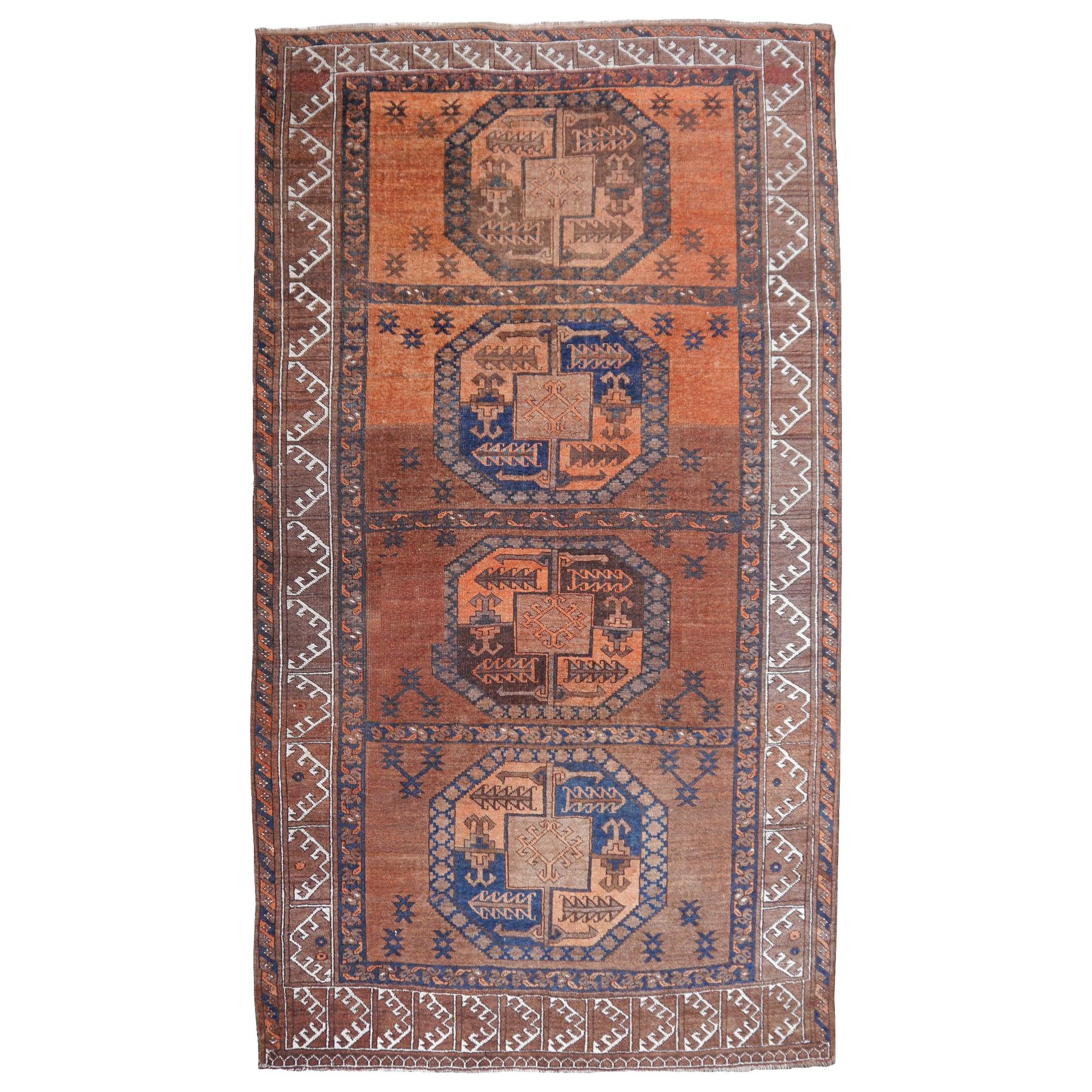 Ersari Tribal Turkoman Semi Antique Carpet