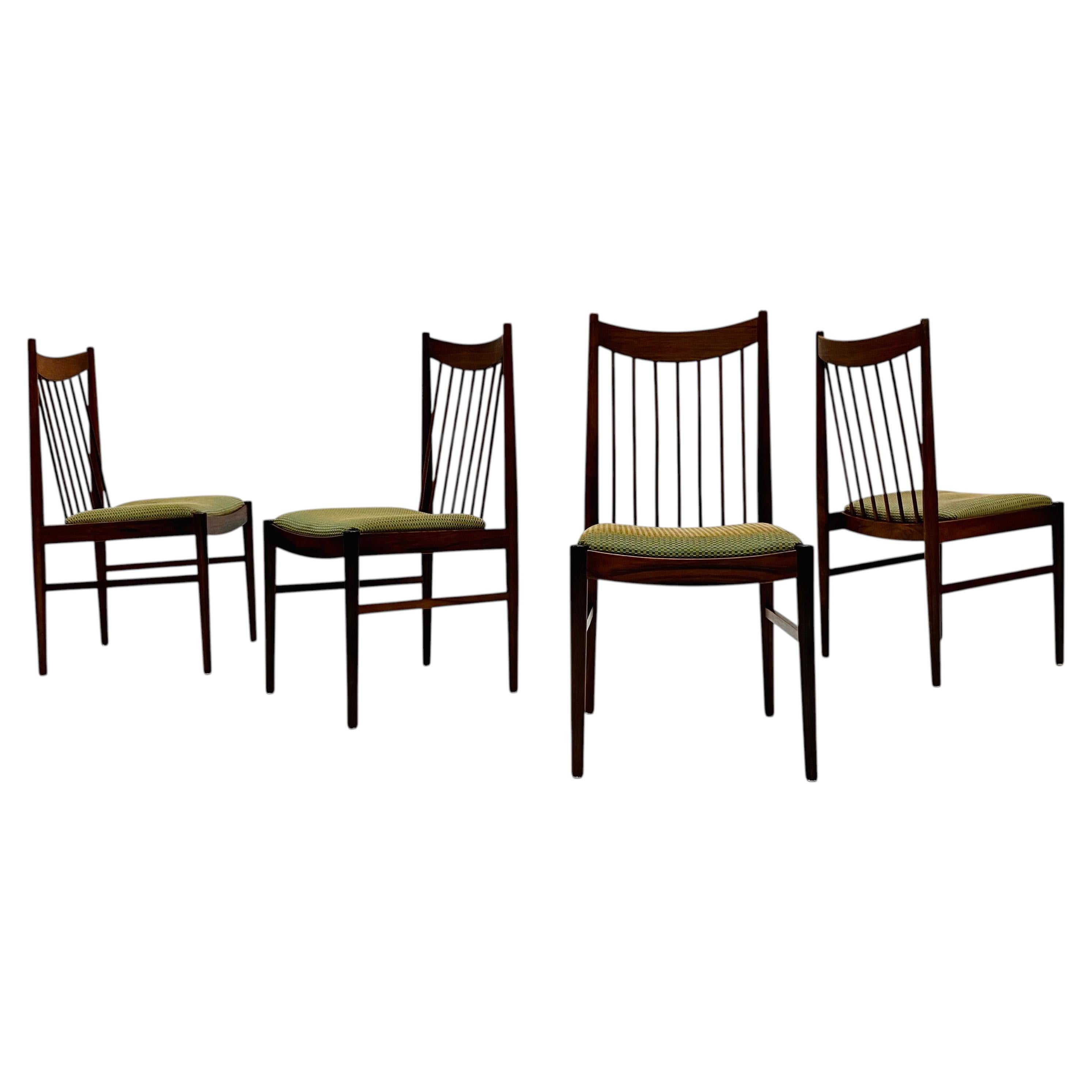 4 X Model 422 Rosewood Dining Chairs by Arne Vodder for Sibast, Denmark 1960 For Sale