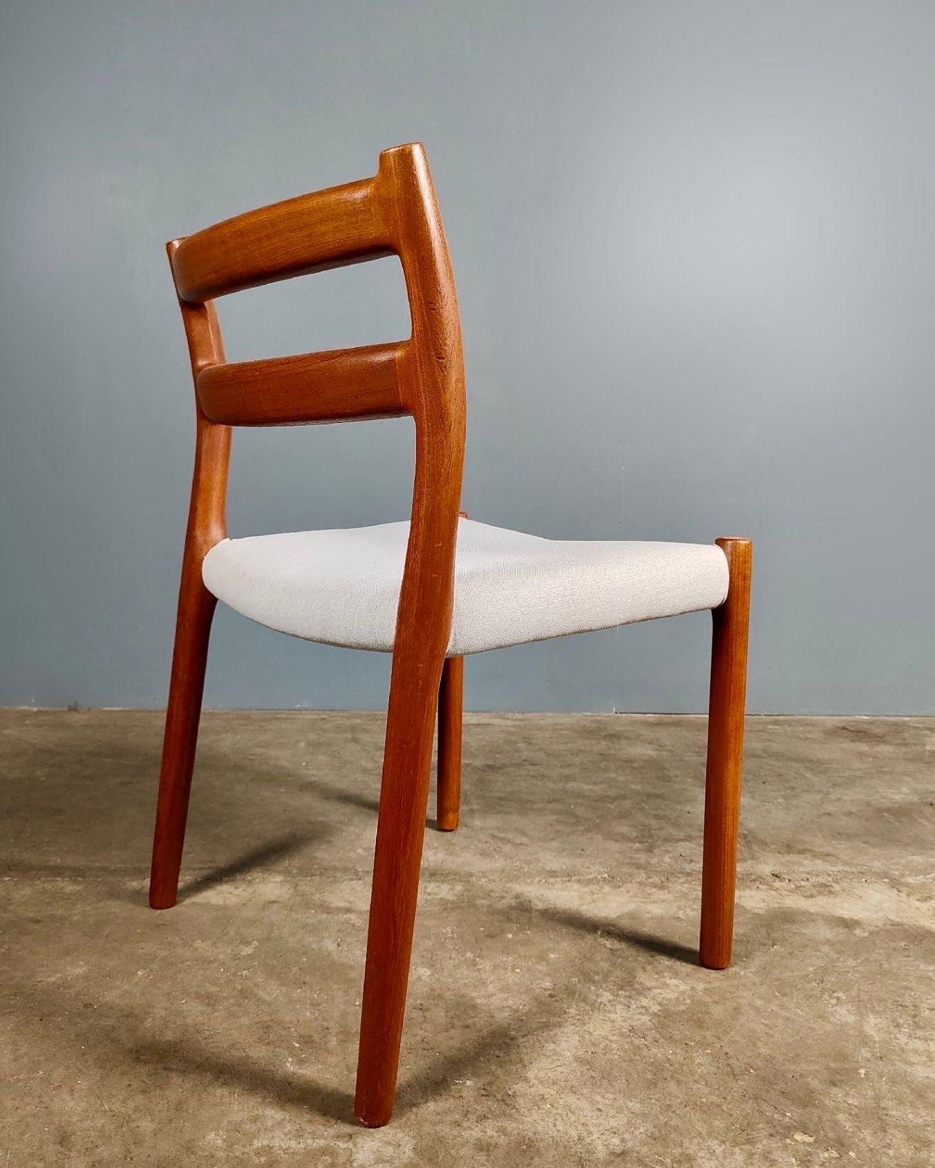 Late 20th Century 4 x Model 84 Teak Dining Chairs Niels Otto Møller J.L Møllers Møbelfabrik