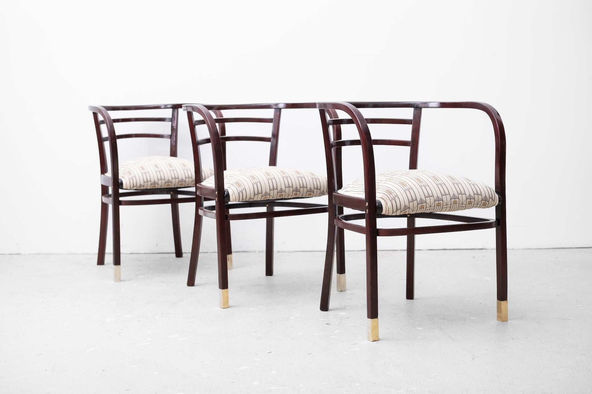 4 x original secessionistic Armchair, Otto Wagner for Thonet (