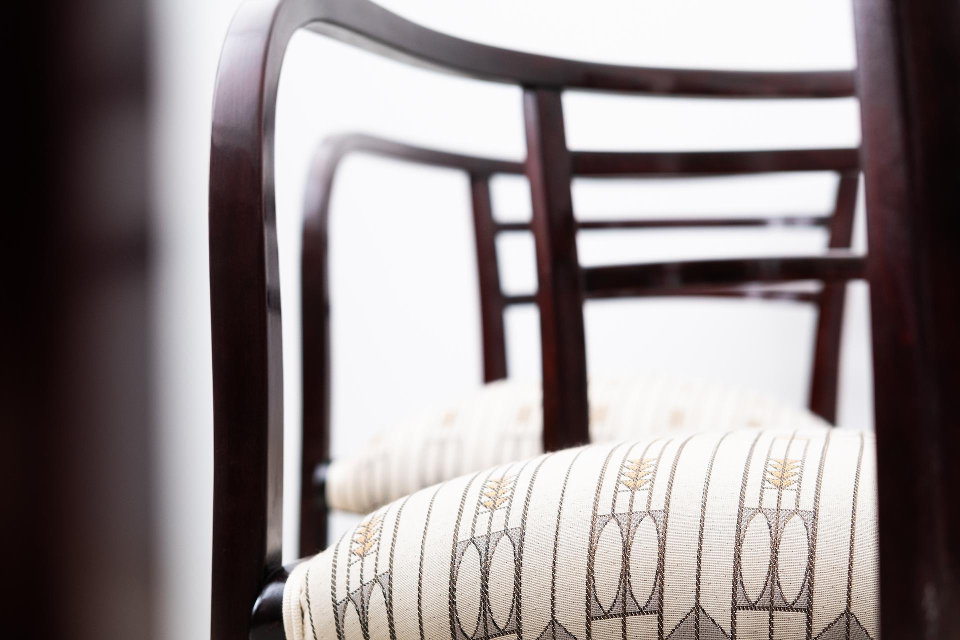 Early 20th Century 4 x original secessionistic Armchair, Otto Wagner for Thonet (