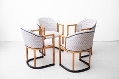 4 x original secessionistic armchair, W. Schmidt for F.O.Schmidt (Vienna, 1908)
