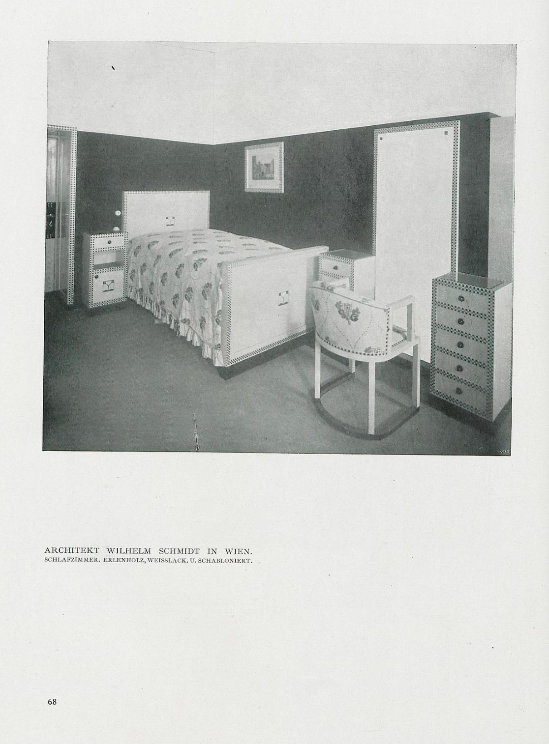 4 x original sezessionistischer Sessel, W. Schmidt für F.O.Schmidt (Vienna, 1908) (Wiener Secession) im Angebot
