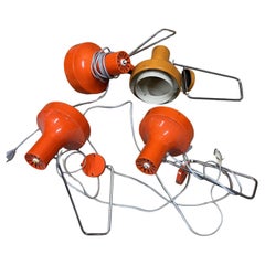 4 x Wall Lamp Designed by Josef Hurka for Napako, 1970's