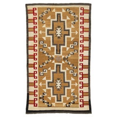 4 x7 Vintage Navajo Native American Indian Tribal Wool Rug