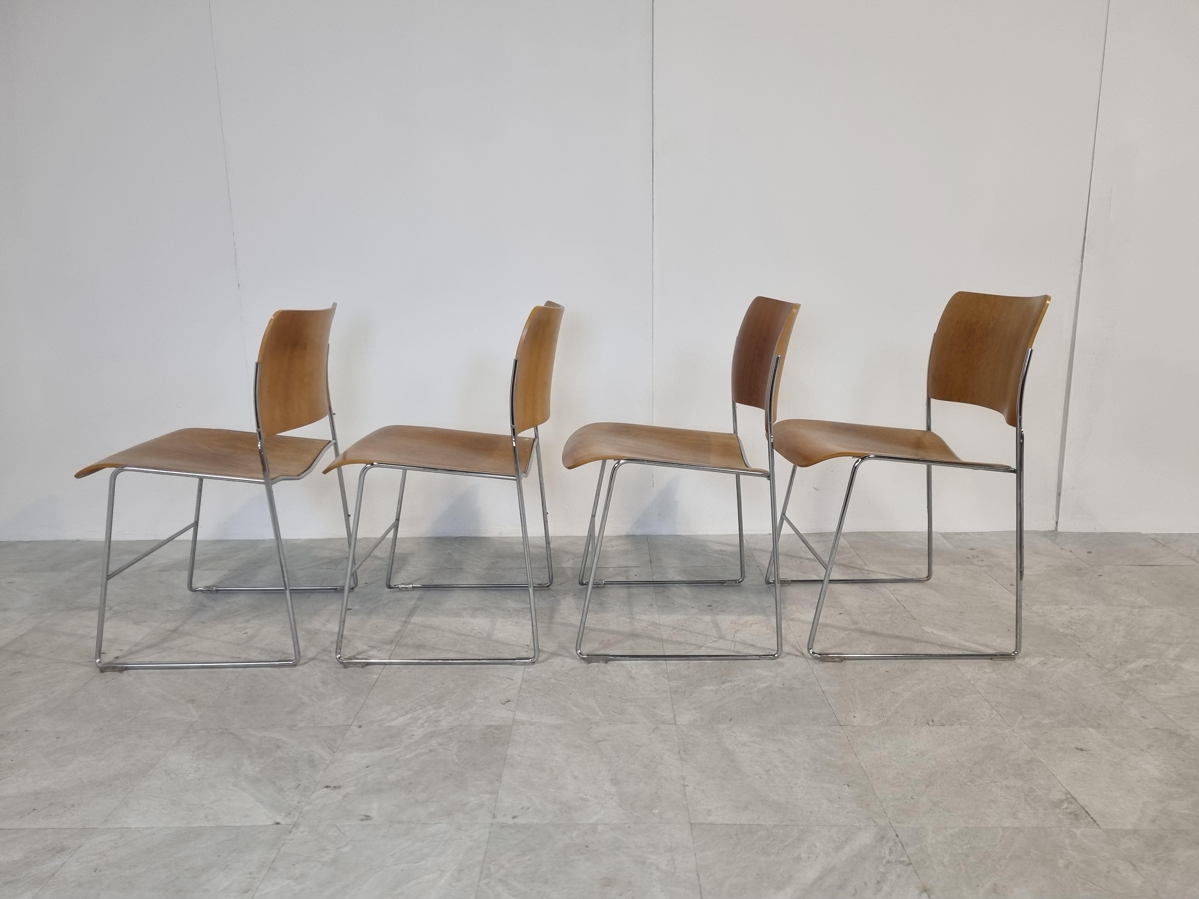 40/4 Chair by David Rowland for Seid International, 1970s In Good Condition In HEVERLEE, BE