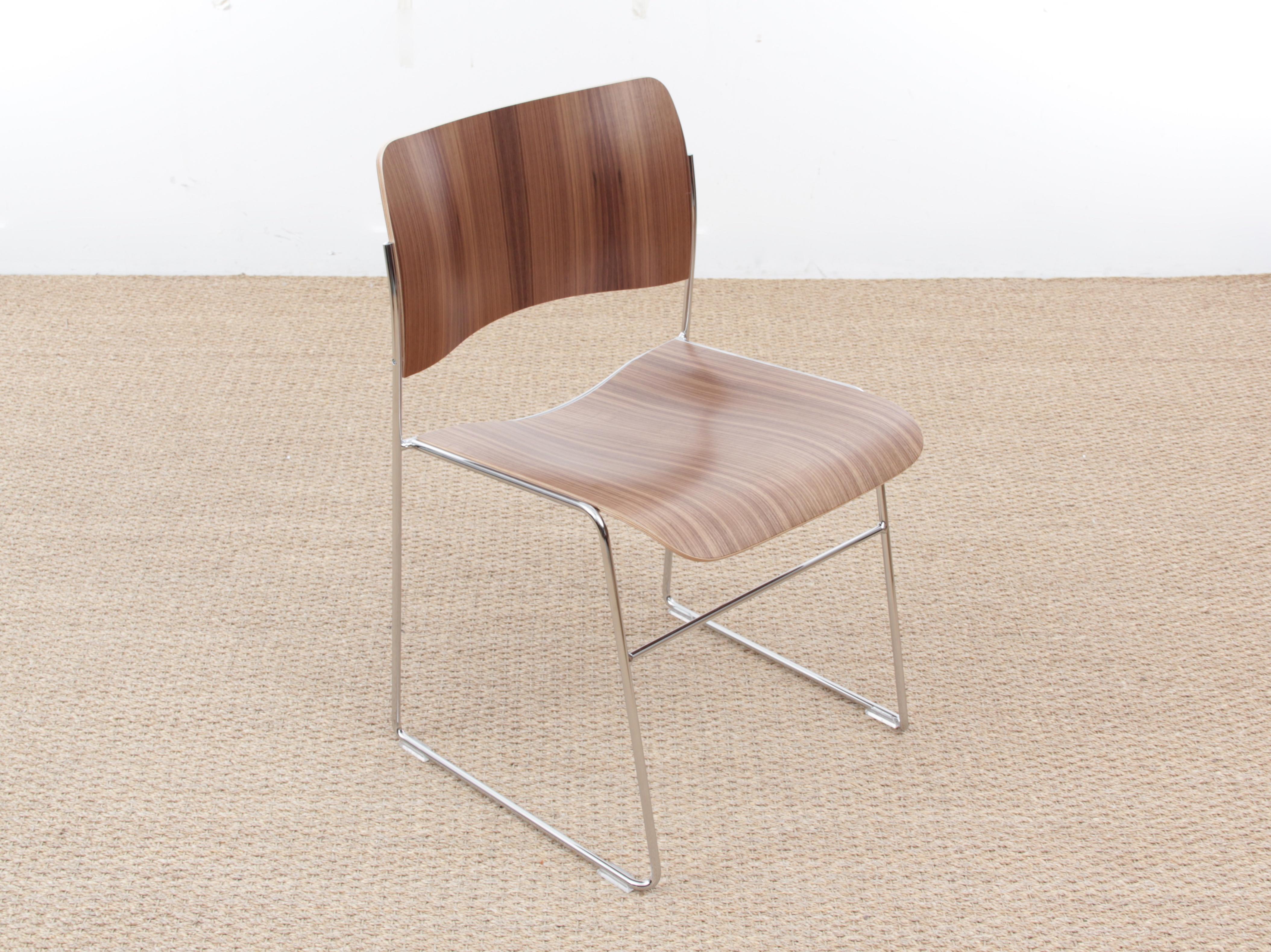 40/4 Chair by David Rowland, New Edition In Excellent Condition For Sale In Courbevoie, FR