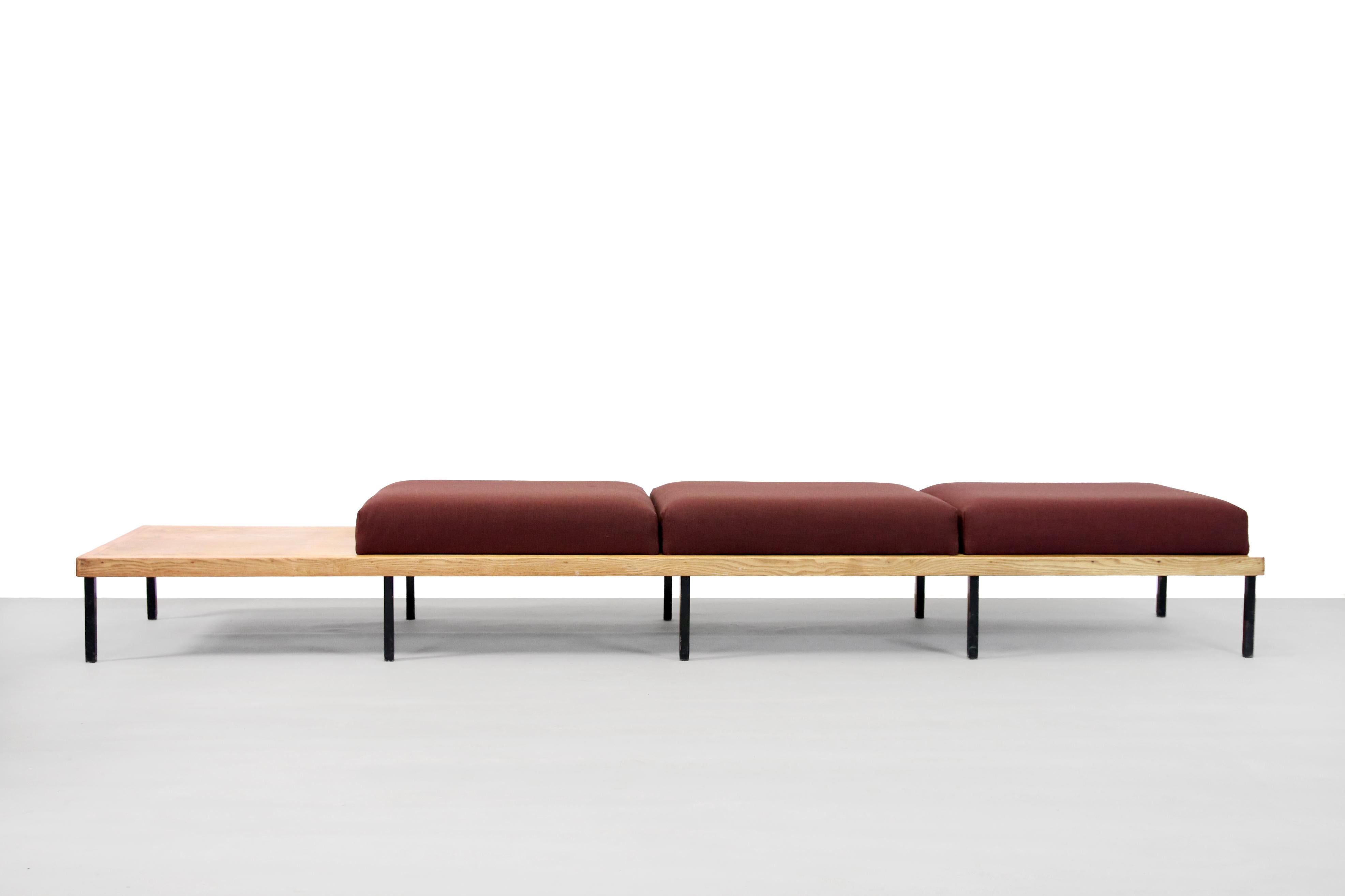 minimalist wood sofa