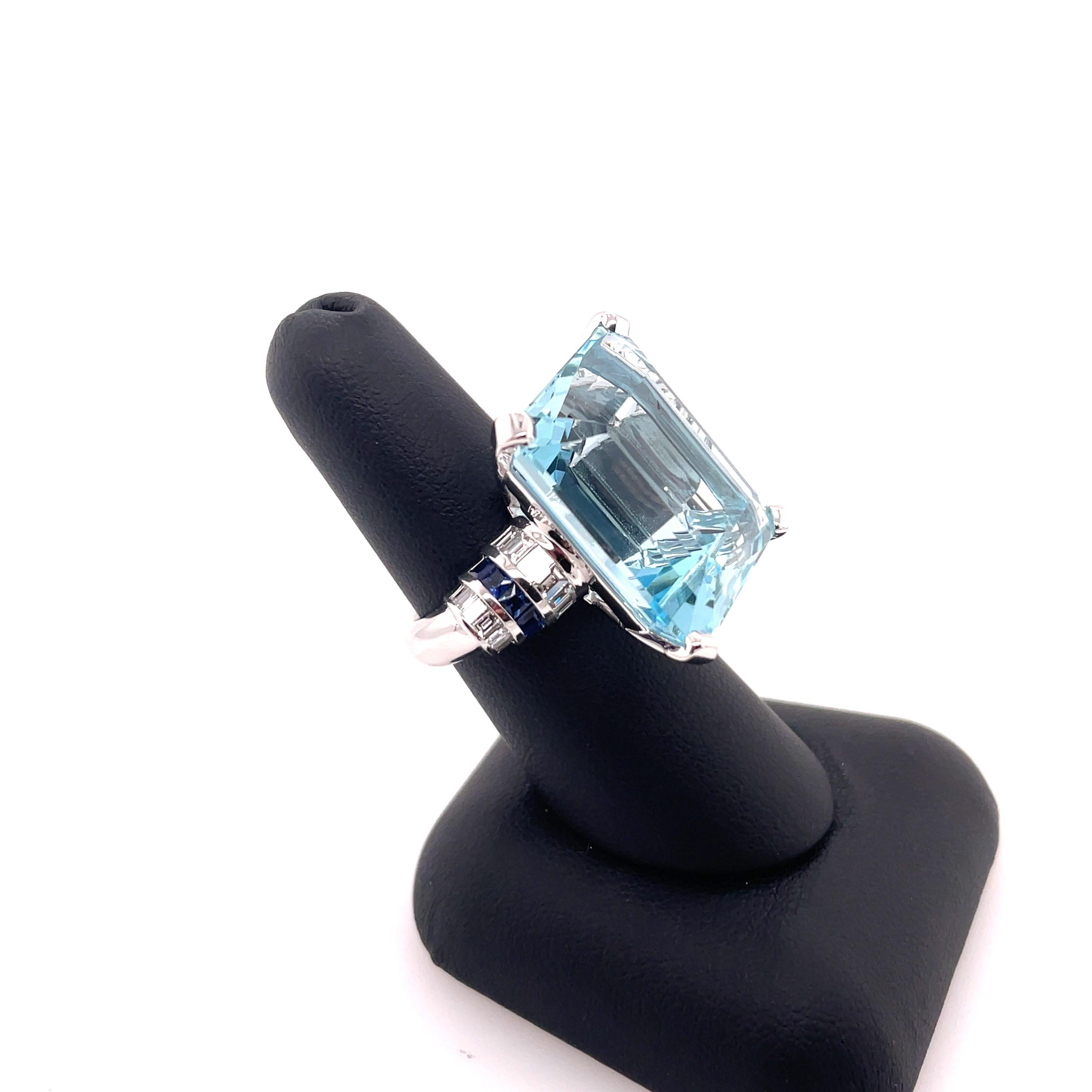 6 carat aquamarine ring