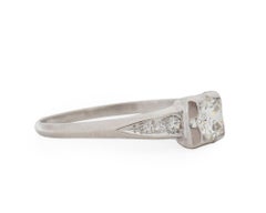 .40 Carat Art Deco Diamond Platinum Engagement Ring