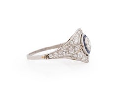 .40 Carat Art Deco Diamond Platinum Engagement Ring
