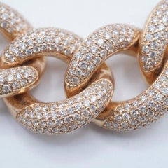 40 Carat Diamond 14k Yellow Gold Cuban Link Chain Necklace