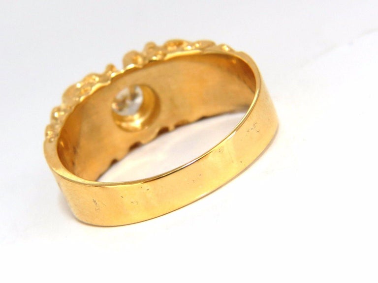 .40 Carat Diamond Nugget Men's Ring 18 Karat at 1stDibs 40 ct diamond