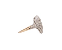 .40 Carat Diamond Platinum and Yellow Gold Cocktail Ring