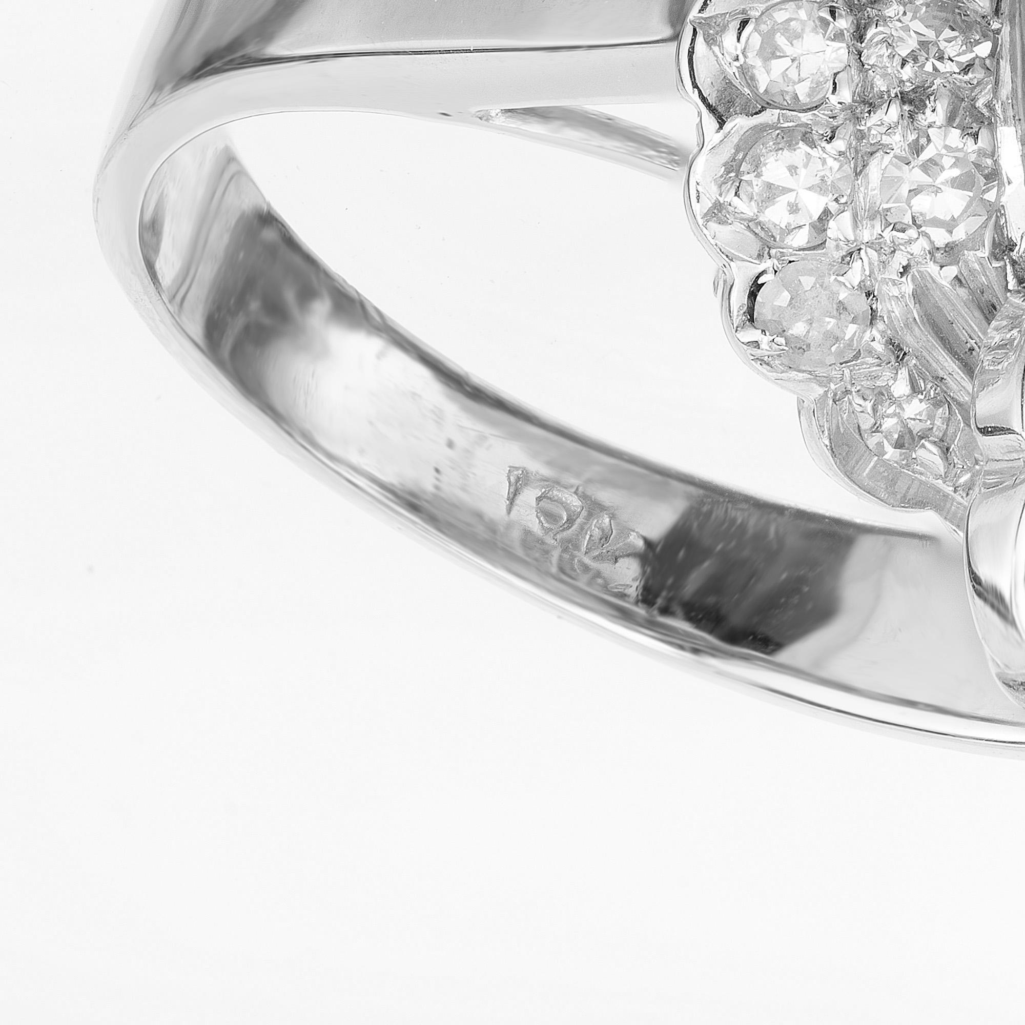 .40 Karat Diamant Südseeperlen-Cocktailring aus Weißgold im Angebot 1